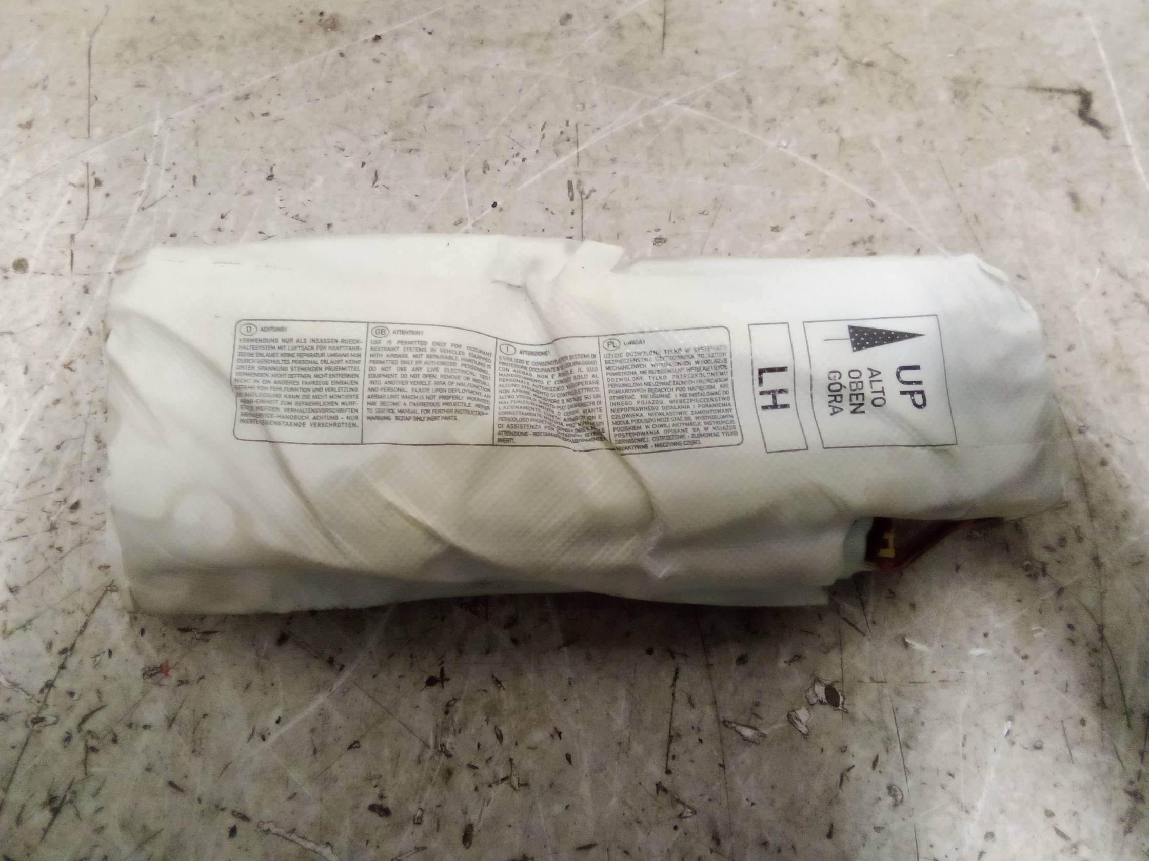 Dispositivo airbag lat. sx.