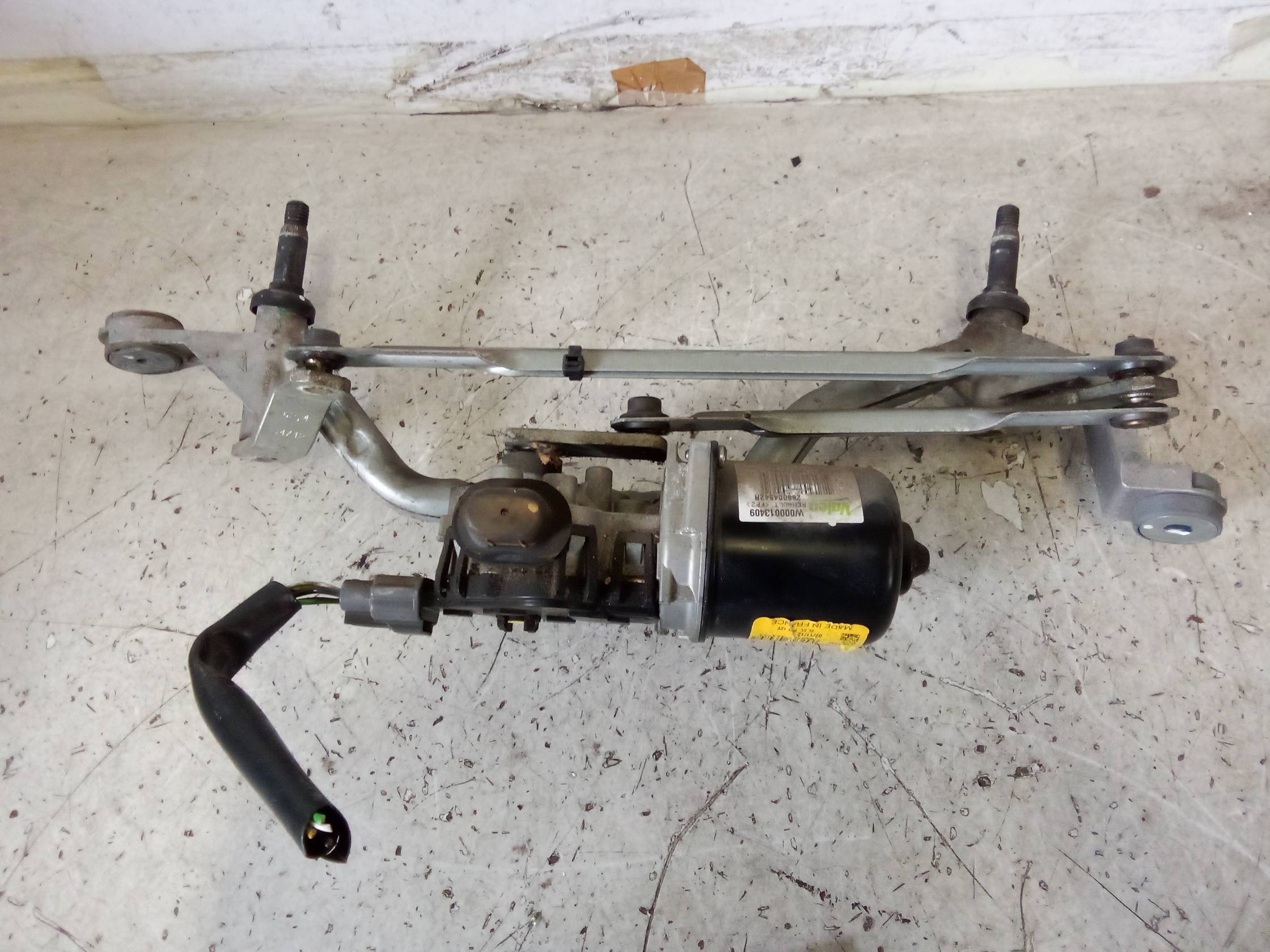 Meccanismo tergiparabrezza con motorino