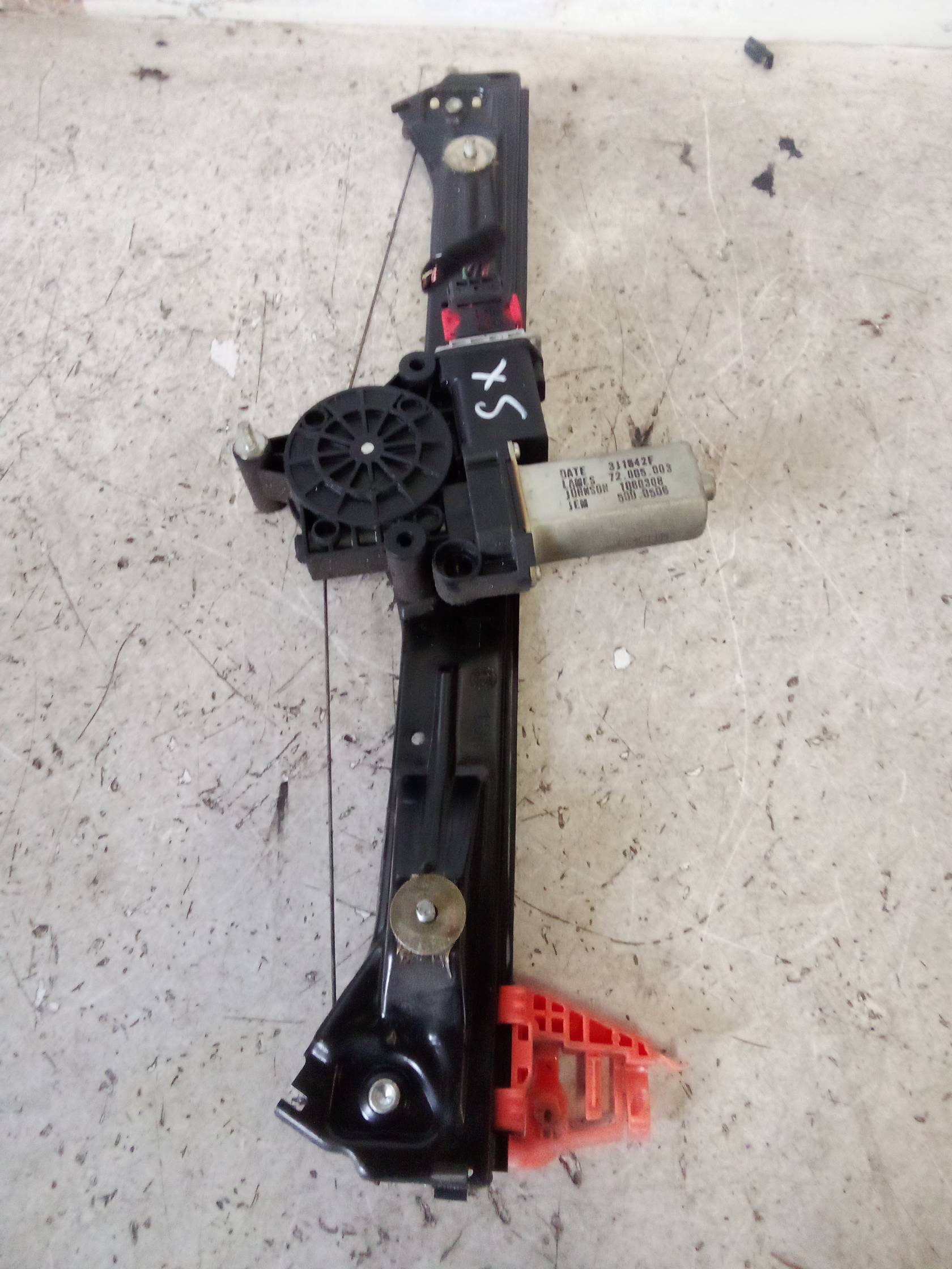 Alzacristallo elettr. porta ant. sx.