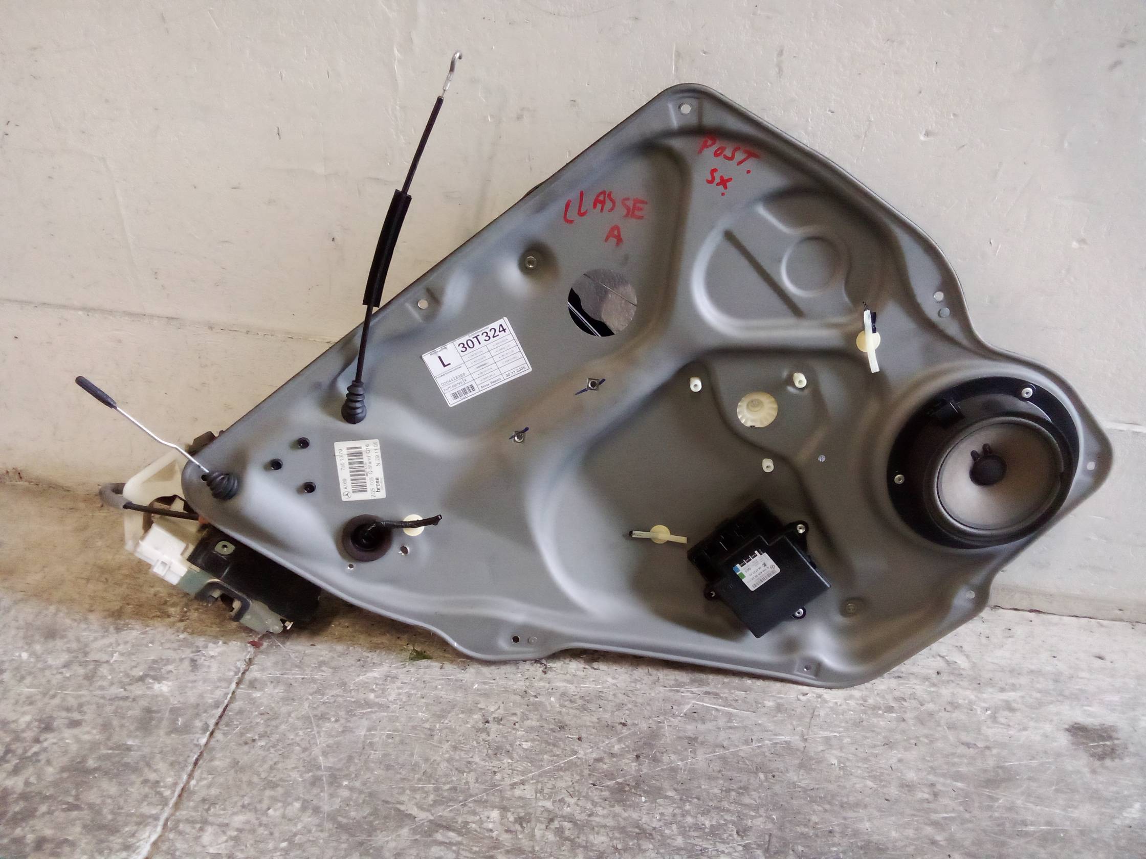 Alzacristallo elettr. porta post. sx.