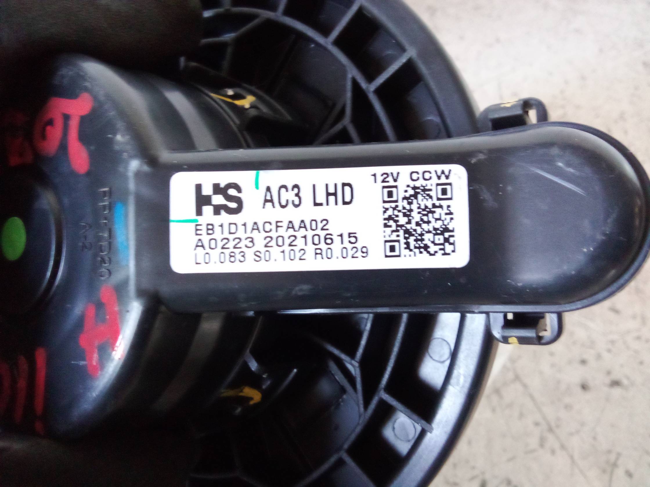 Motorino ventilazione abitacolo