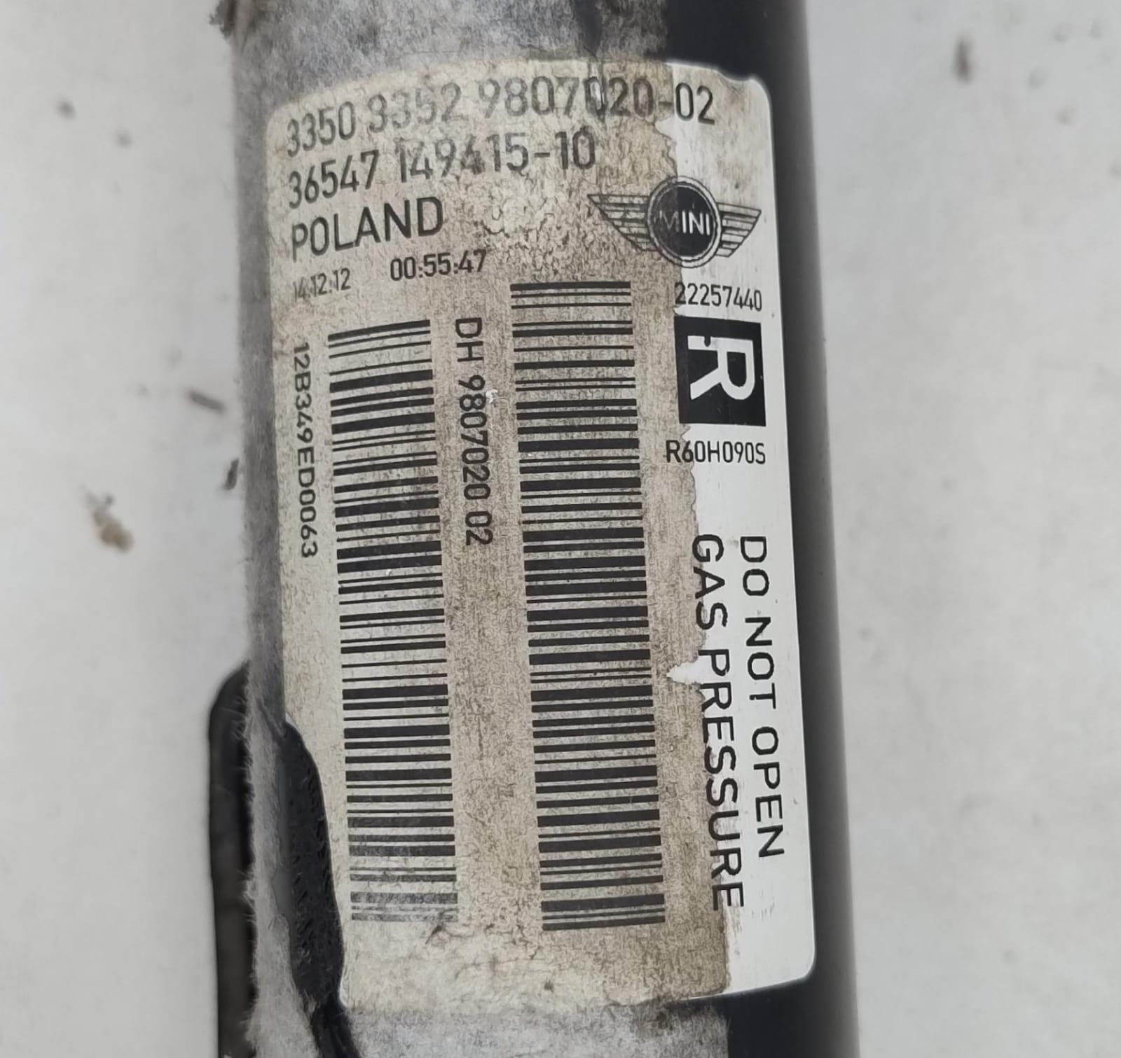 Ammortizzatore post. dx.