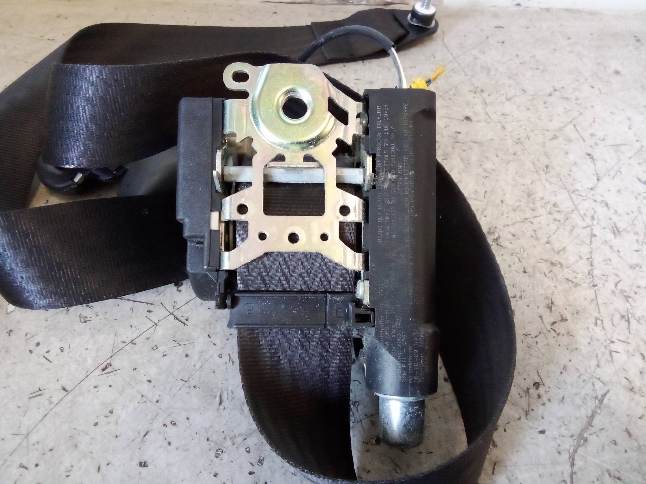 Cintura di sicurezza ant. sx.