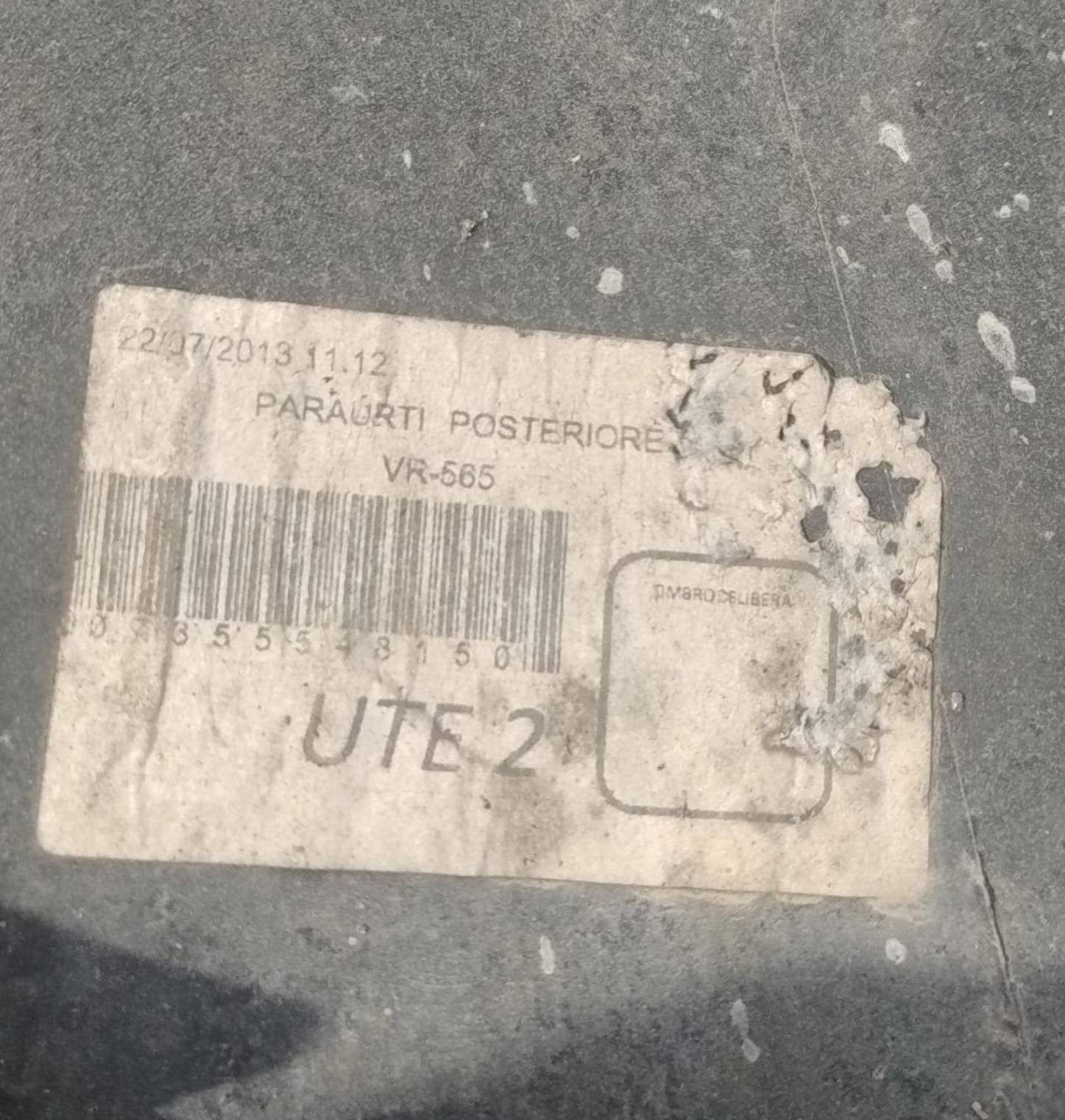 Paraurti post. Paraurti post.