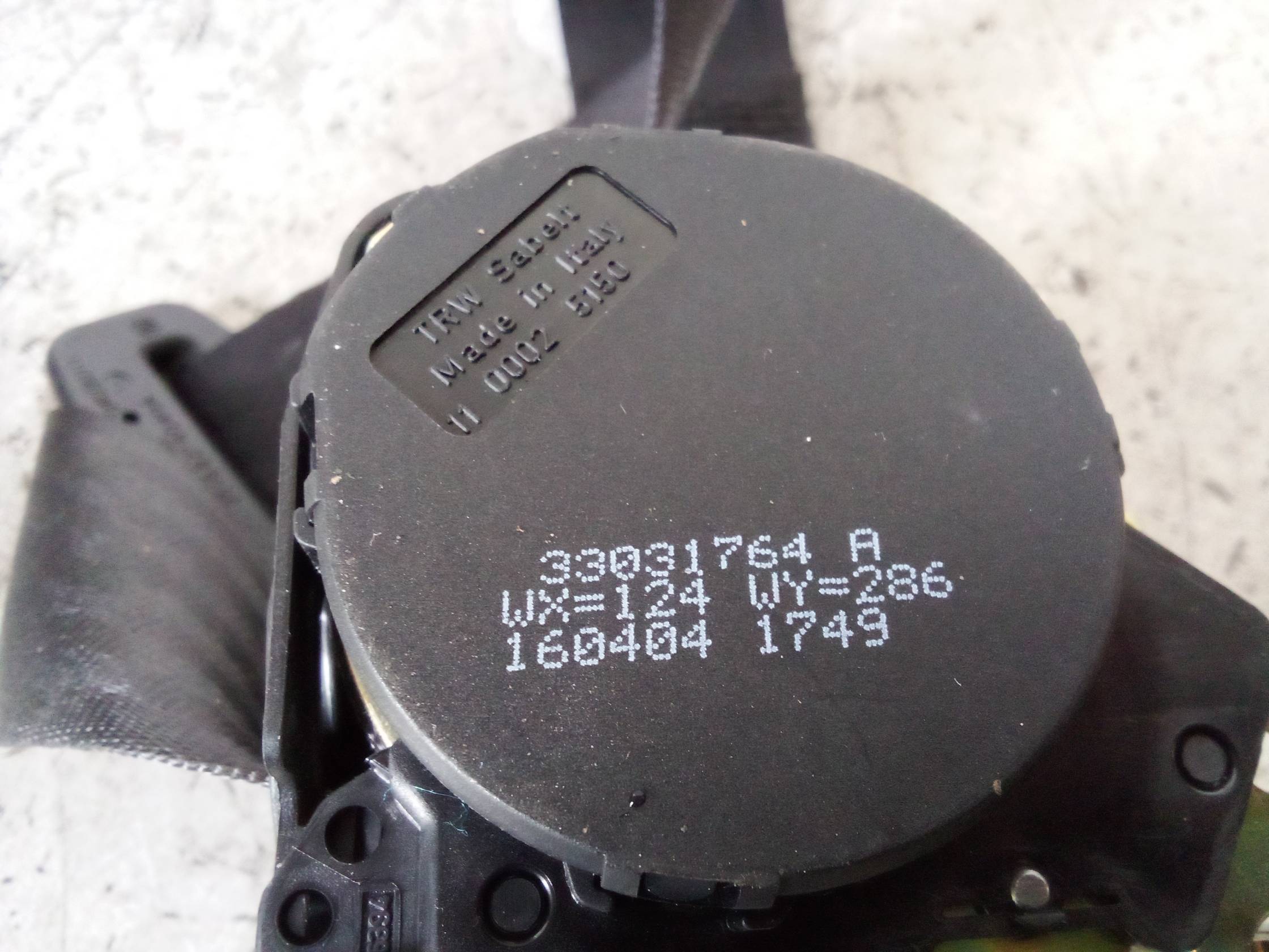 Cintura di sicurezza post. dx.