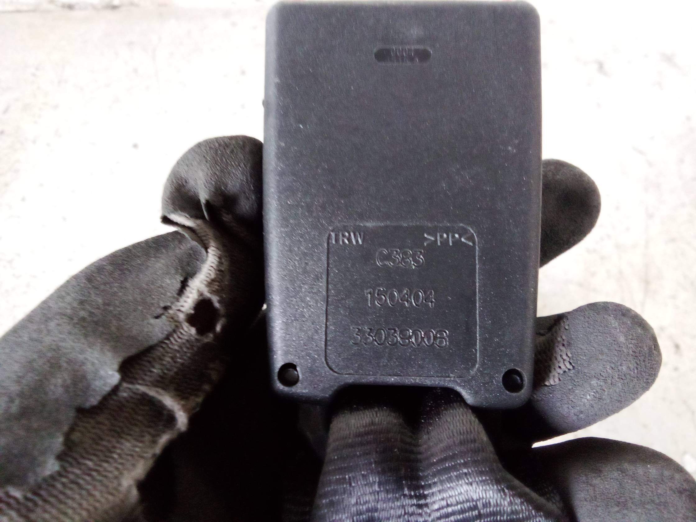 Aggancio cintura di sicurezza post. dx.