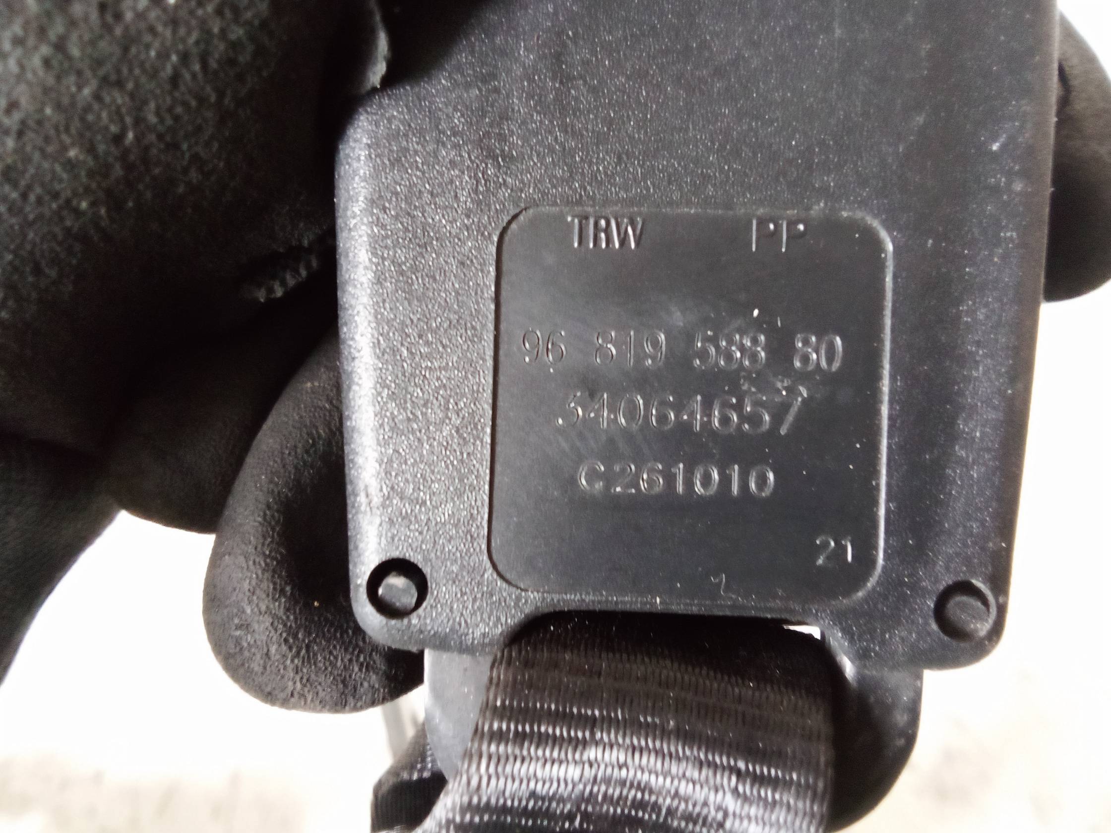 Aggancio cintura di sicurezza post. sx.