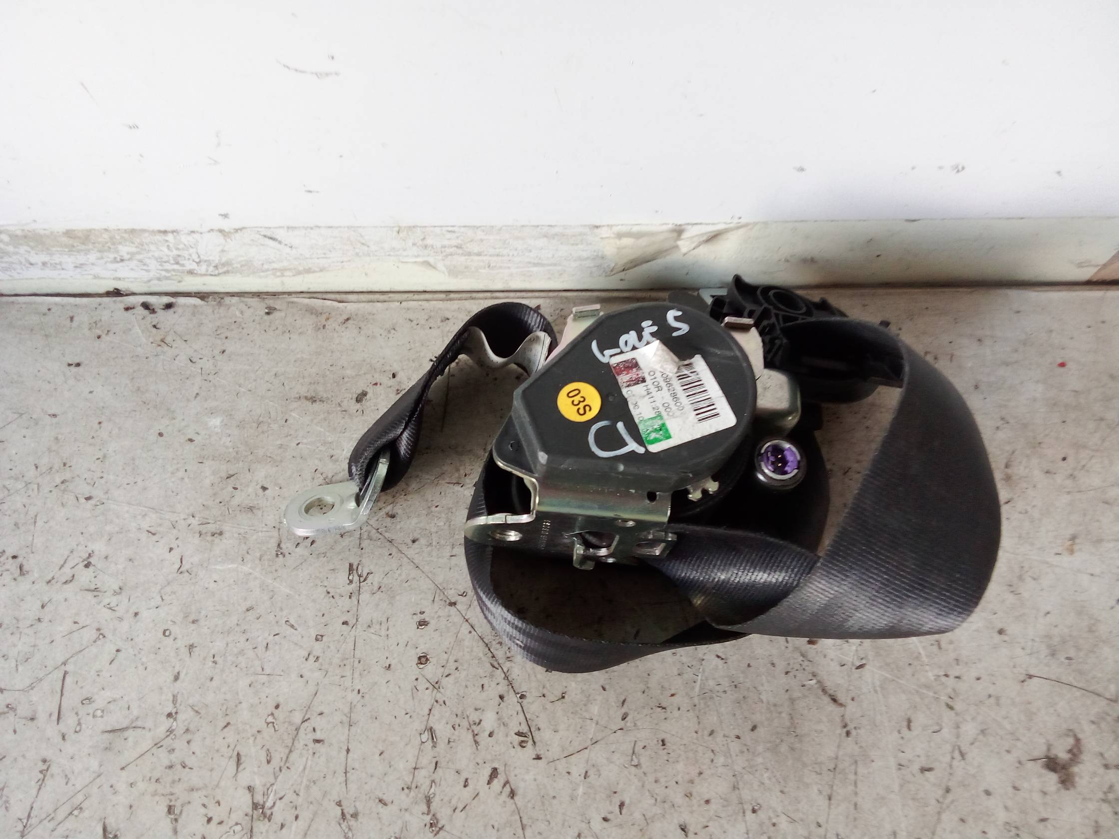 Cintura di sicurezza ant. dx.