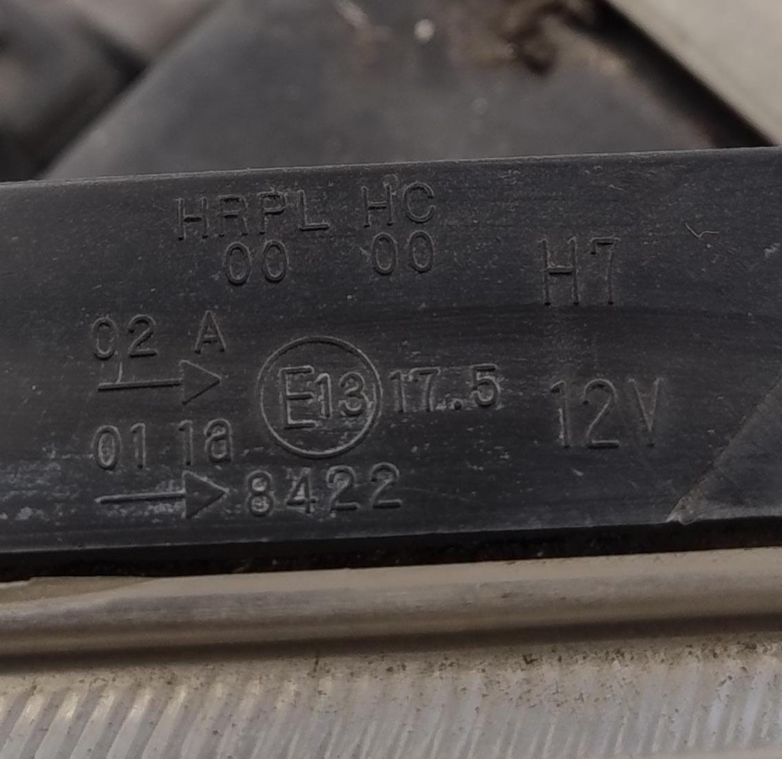 Fanale anteriore sinistro