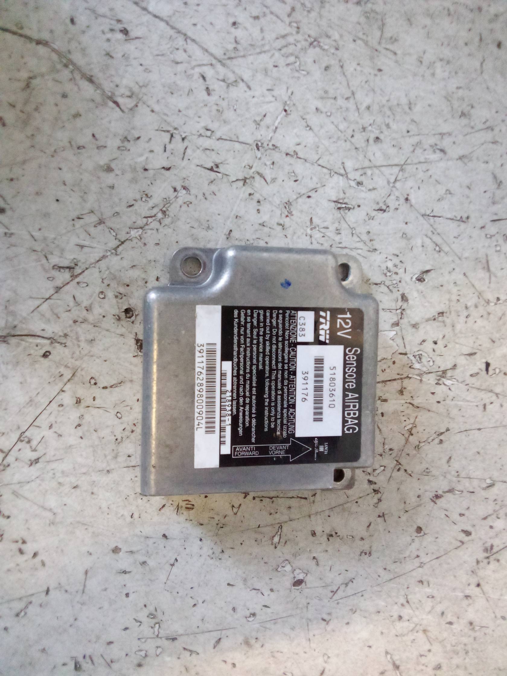 Centralina comando airbag