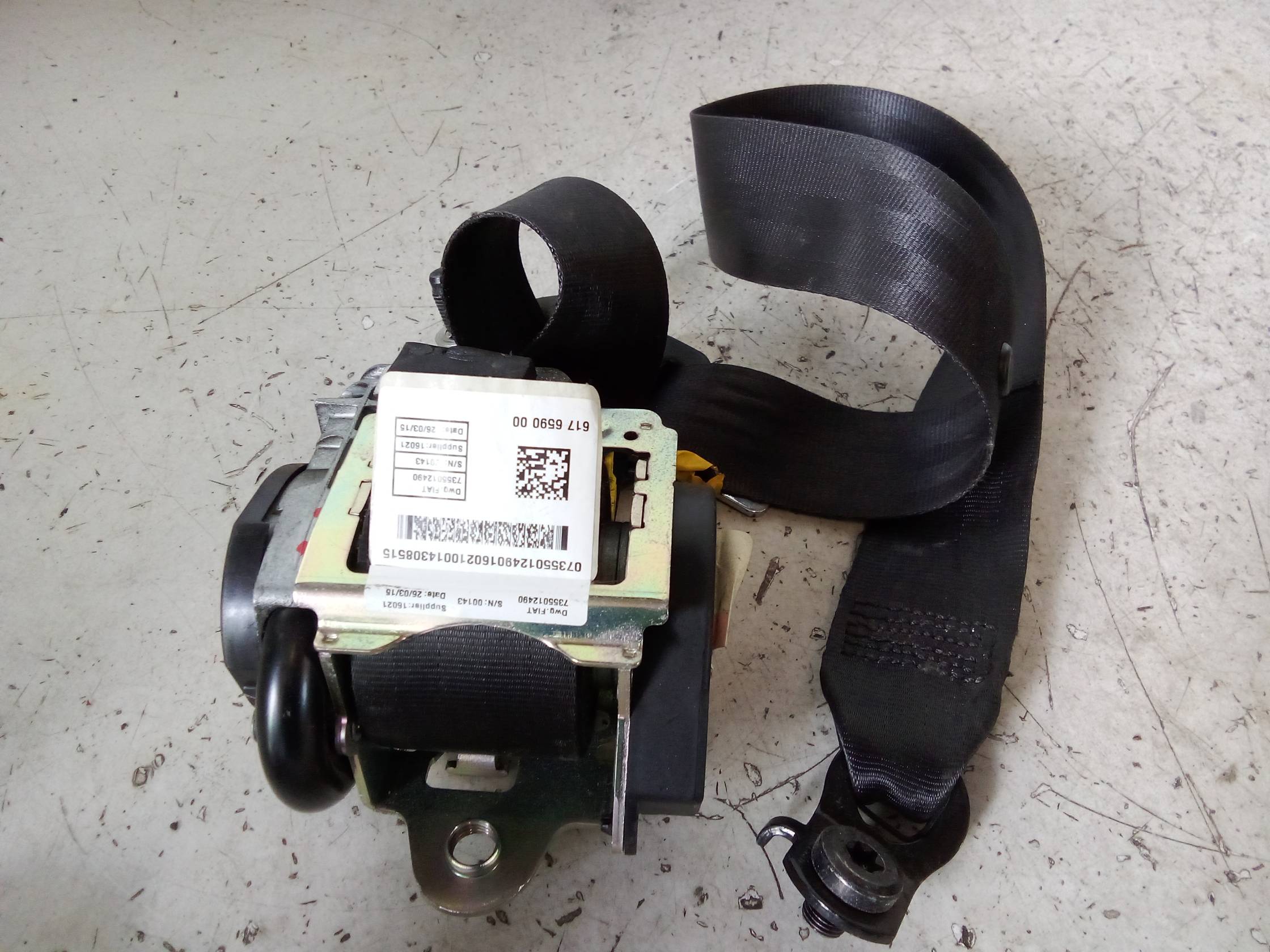 Cintura di sicurezza ant. sx.