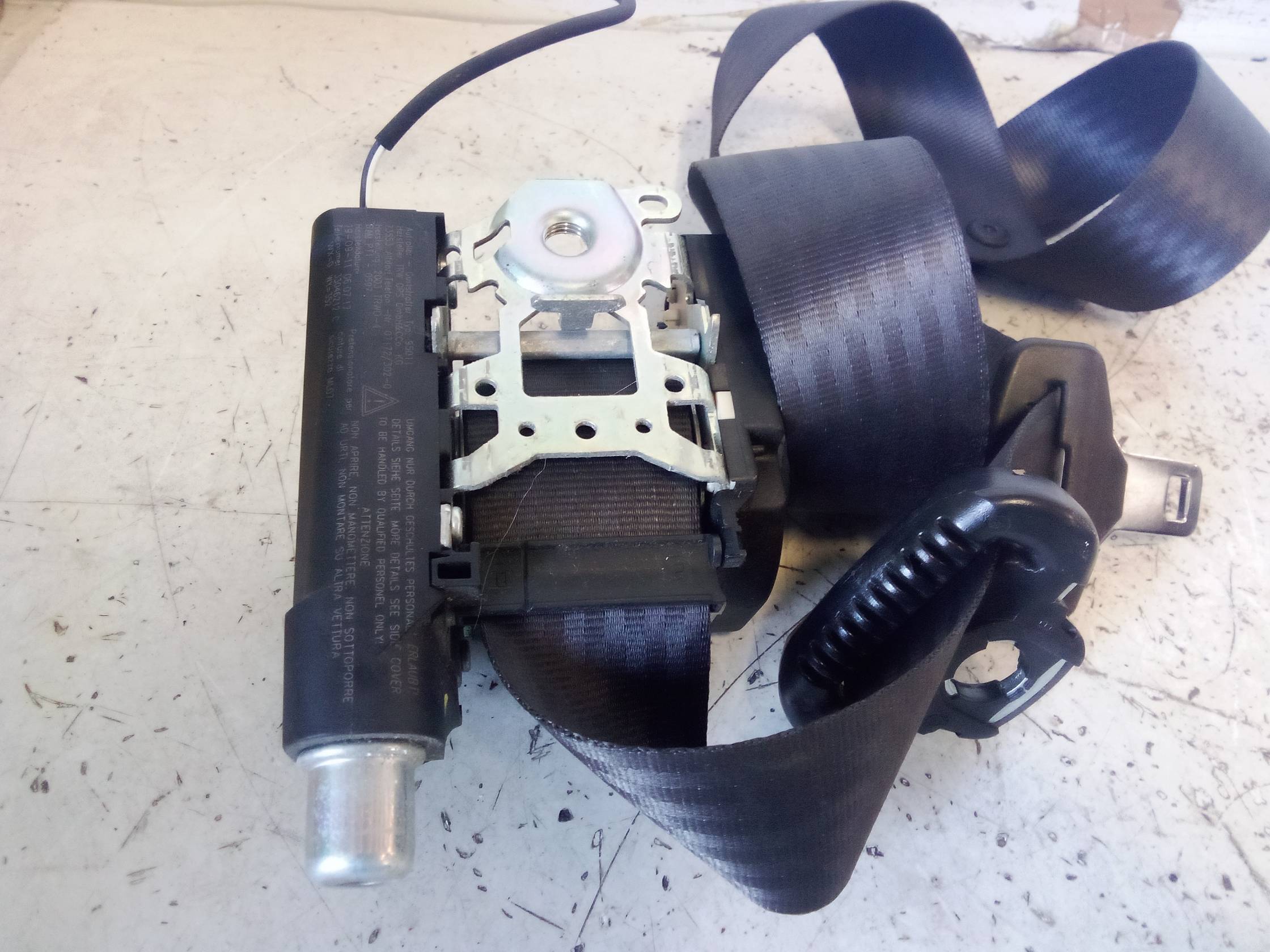 Cintura di sicurezza ant. dx.