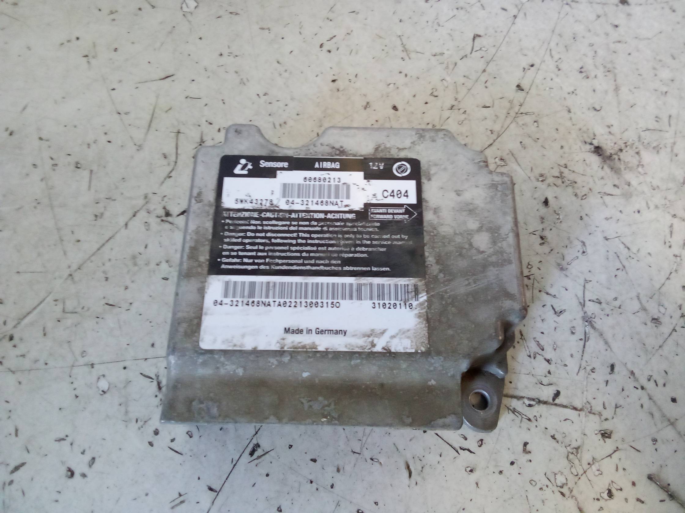 Centralina comando airbag