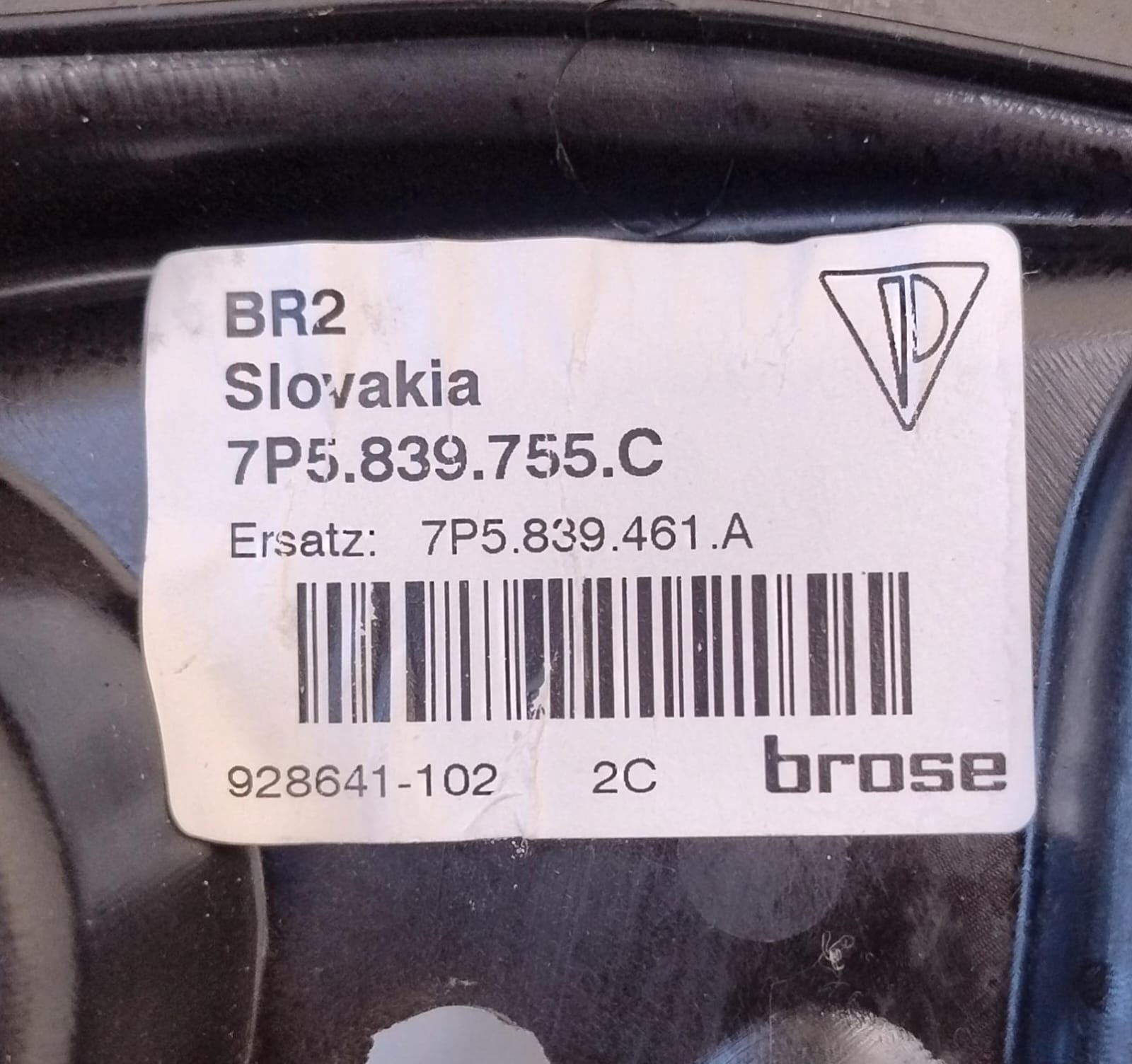 Alzacristallo porta post. sx.