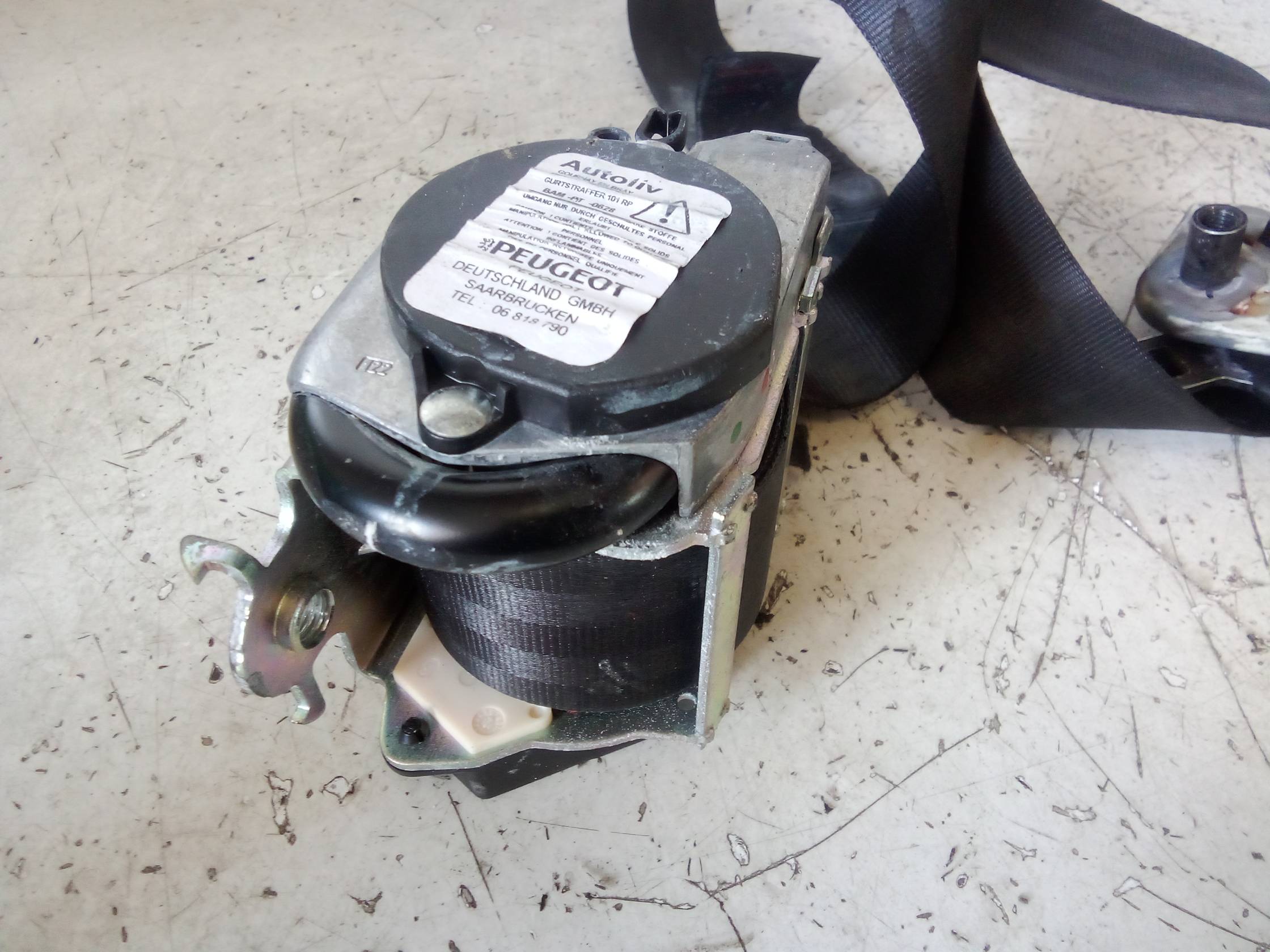 Cintura di sicurezza ant. dx.