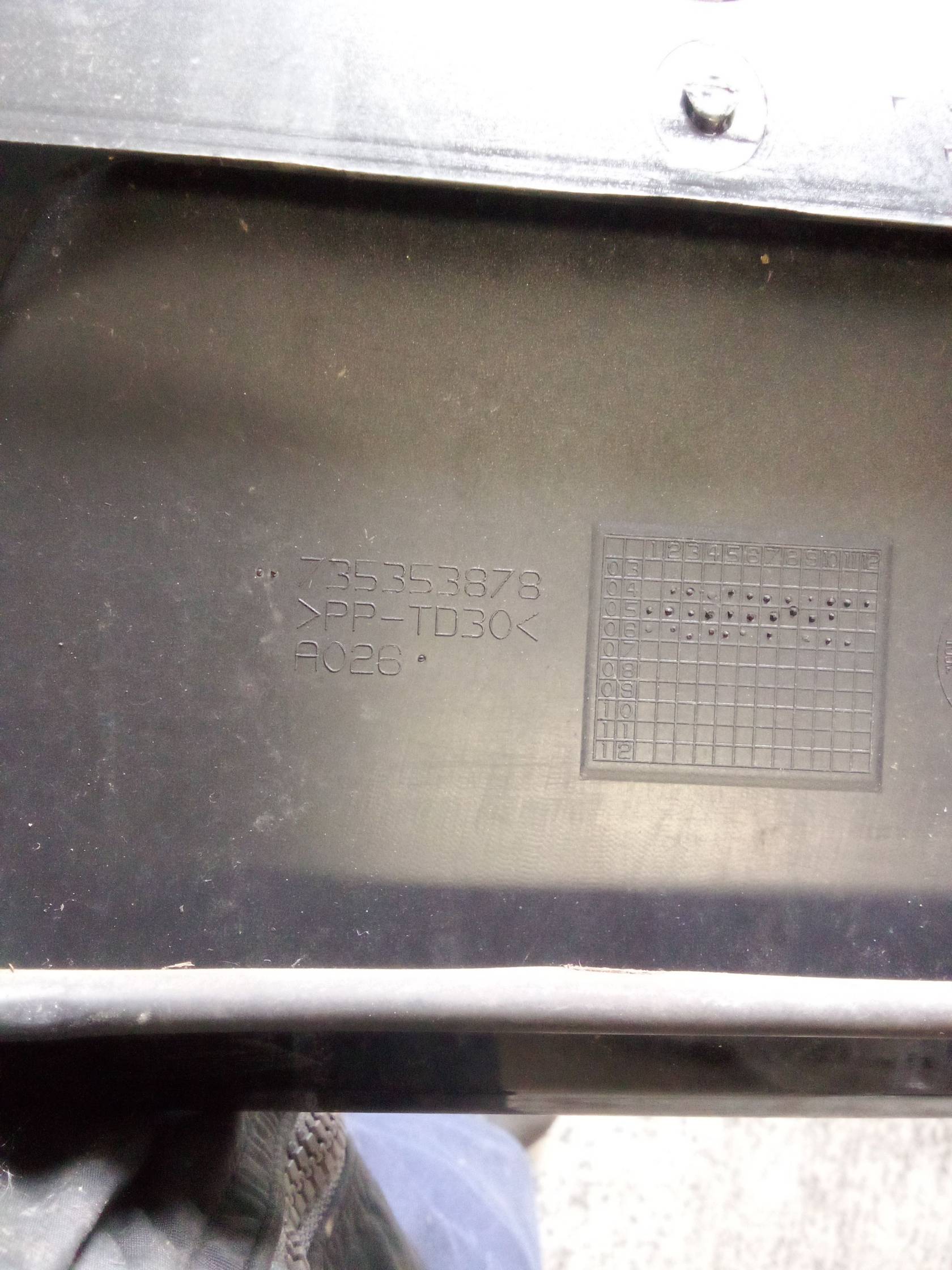 Maniglia portello post. Maniglia portello post.