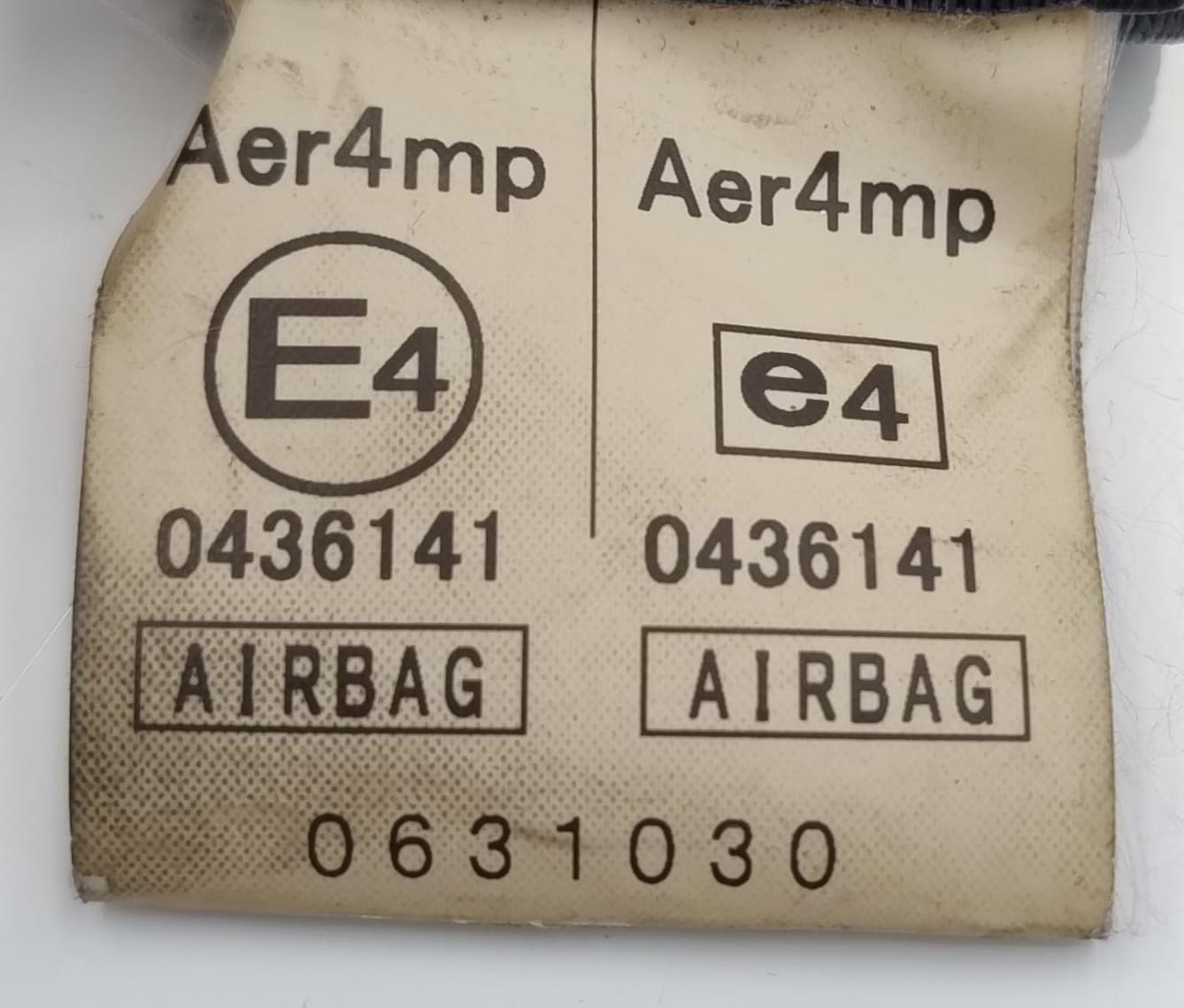 Cintura di sicurezza ant. dx.