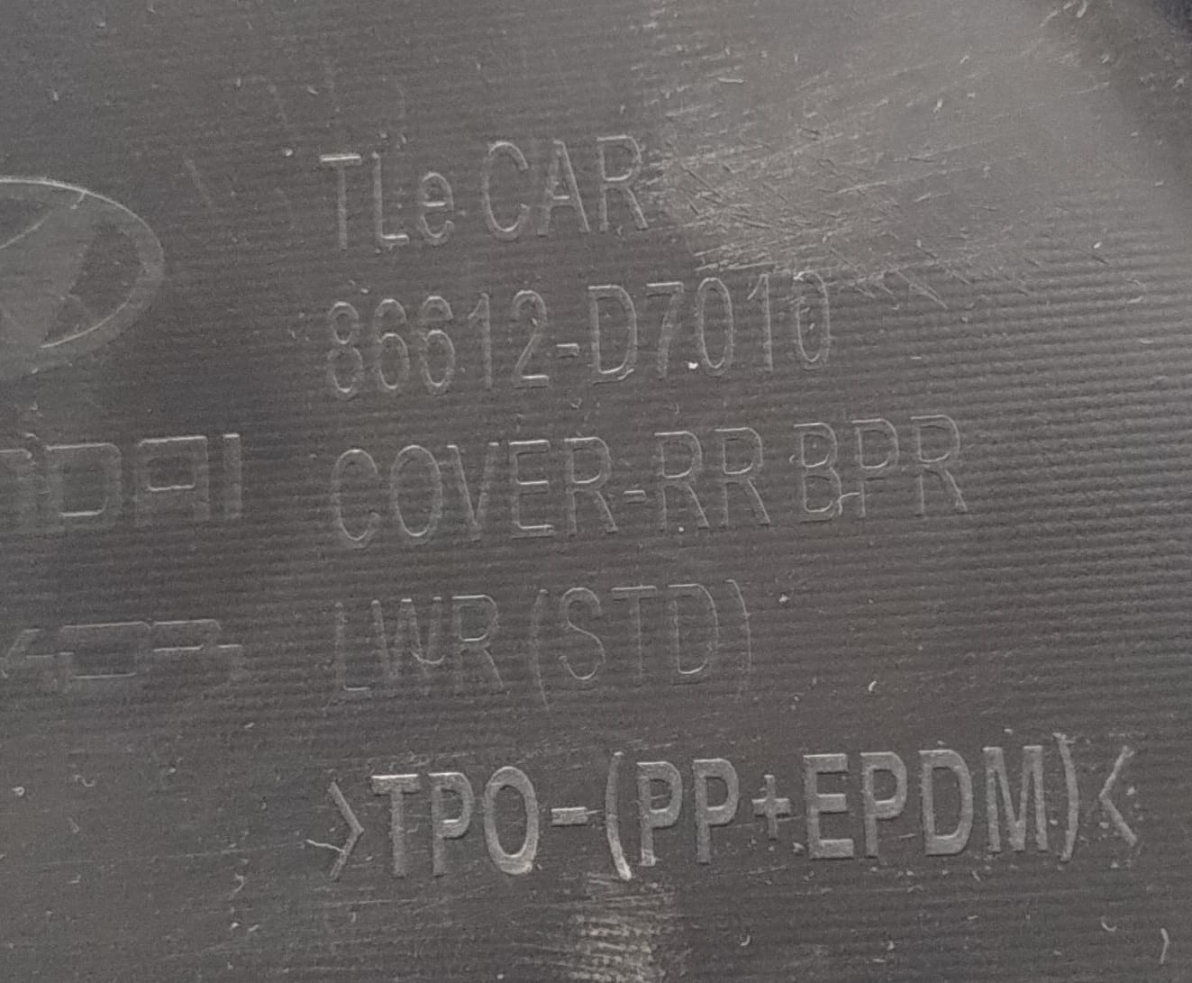 Paraurti post. parte bassa