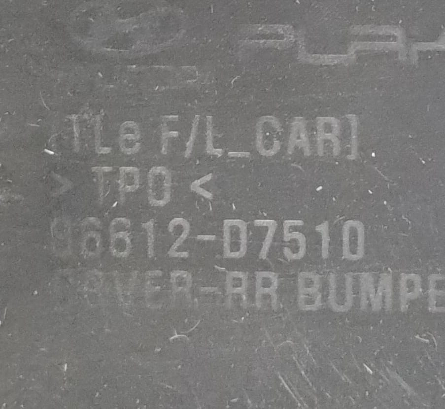 Paraurti post. parte bassa