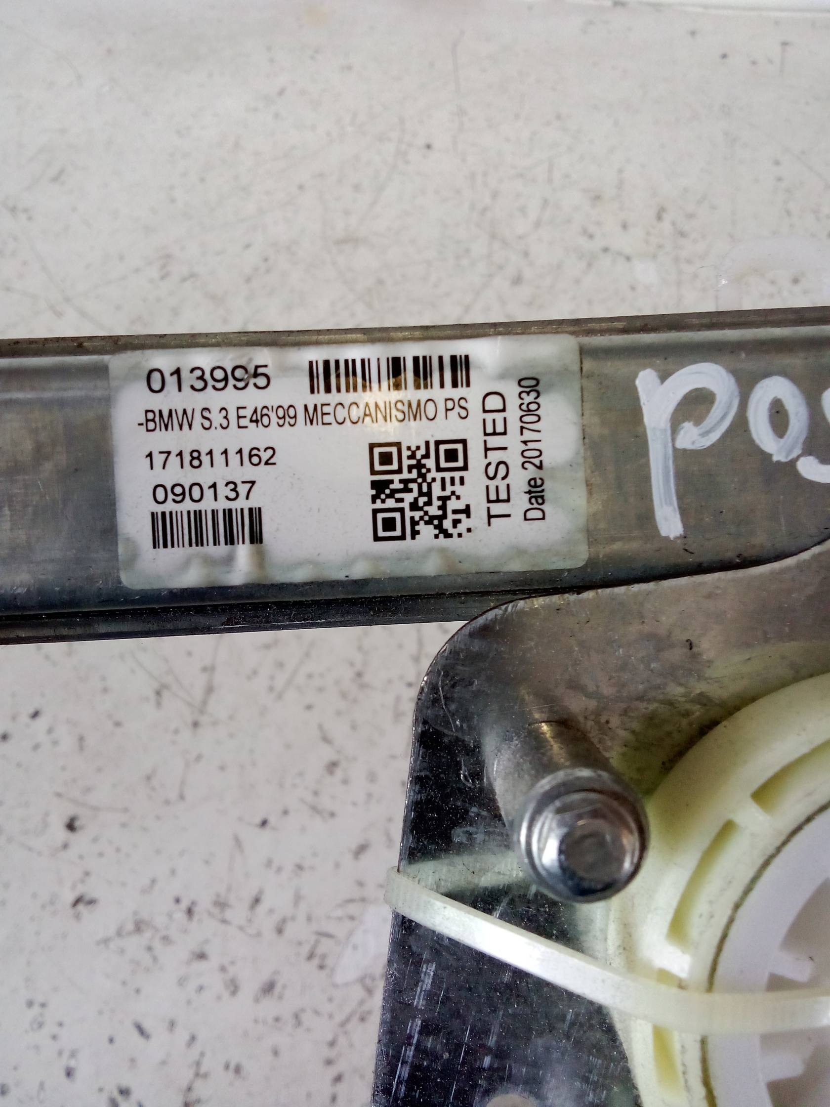 Alzacristallo porta post. sx.