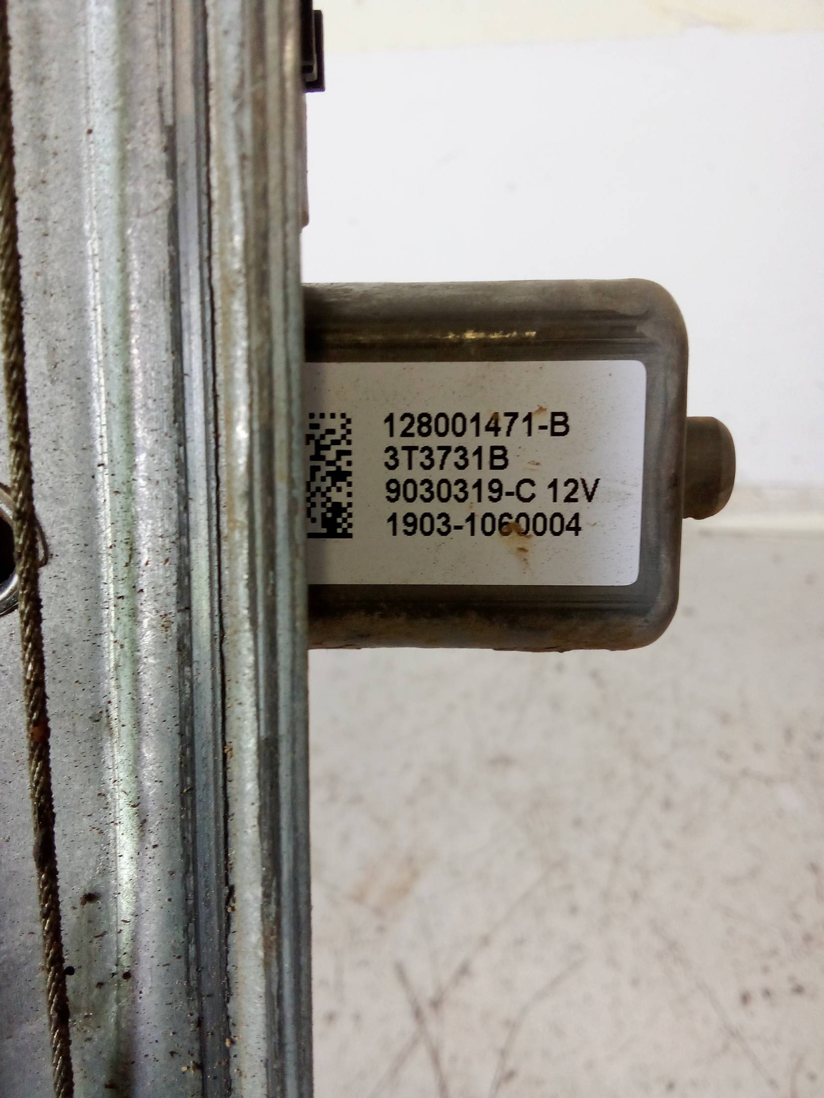 Alzacristallo elettr. porta ant. con motorino dx.