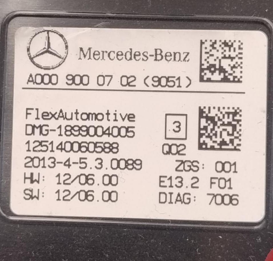 Plafoniera luci interna abitacolo