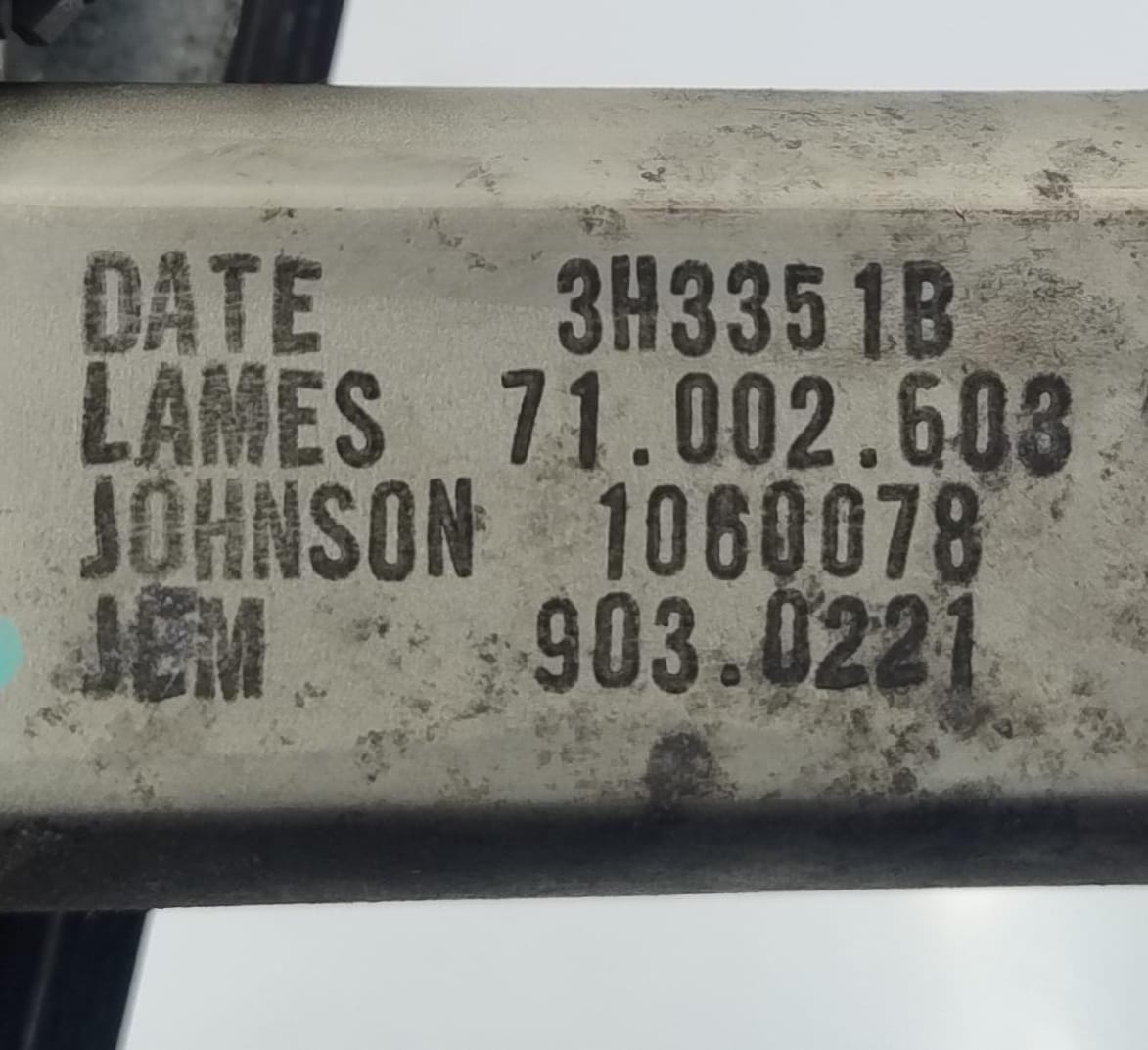 Alzacristallo elettr. porta post. sx.