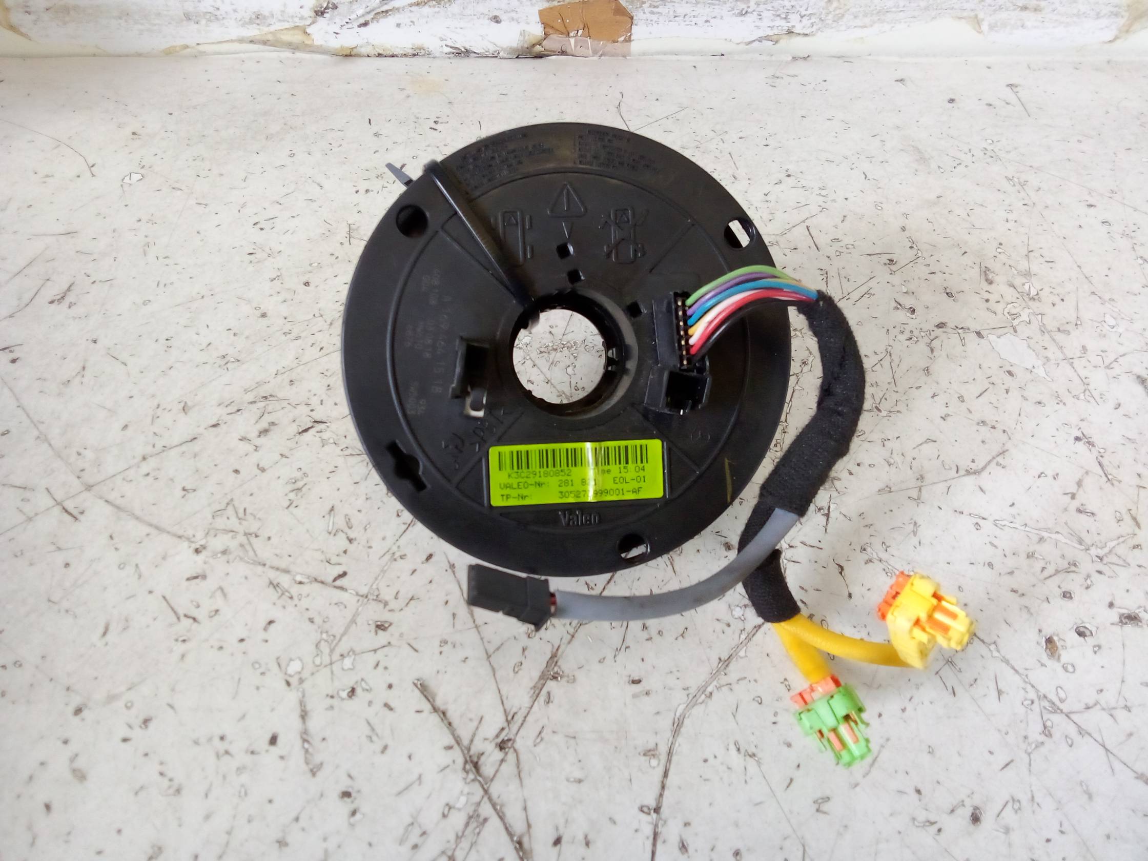 Contatto spiraliforme airbag