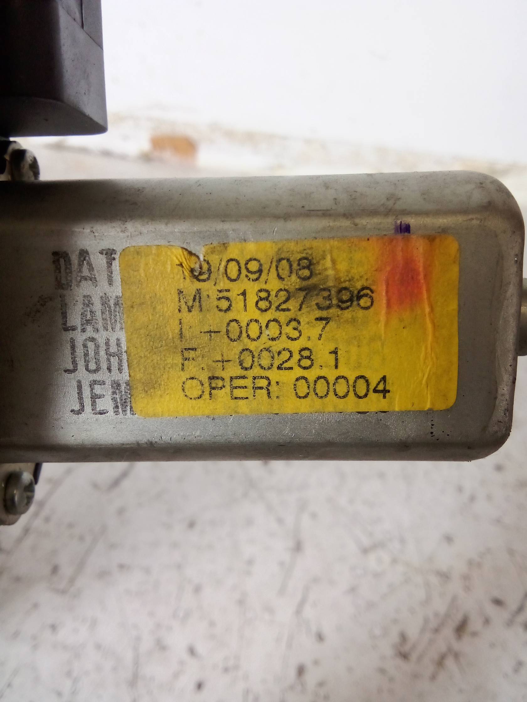 Alzacristallo elettr. porta post. sx.