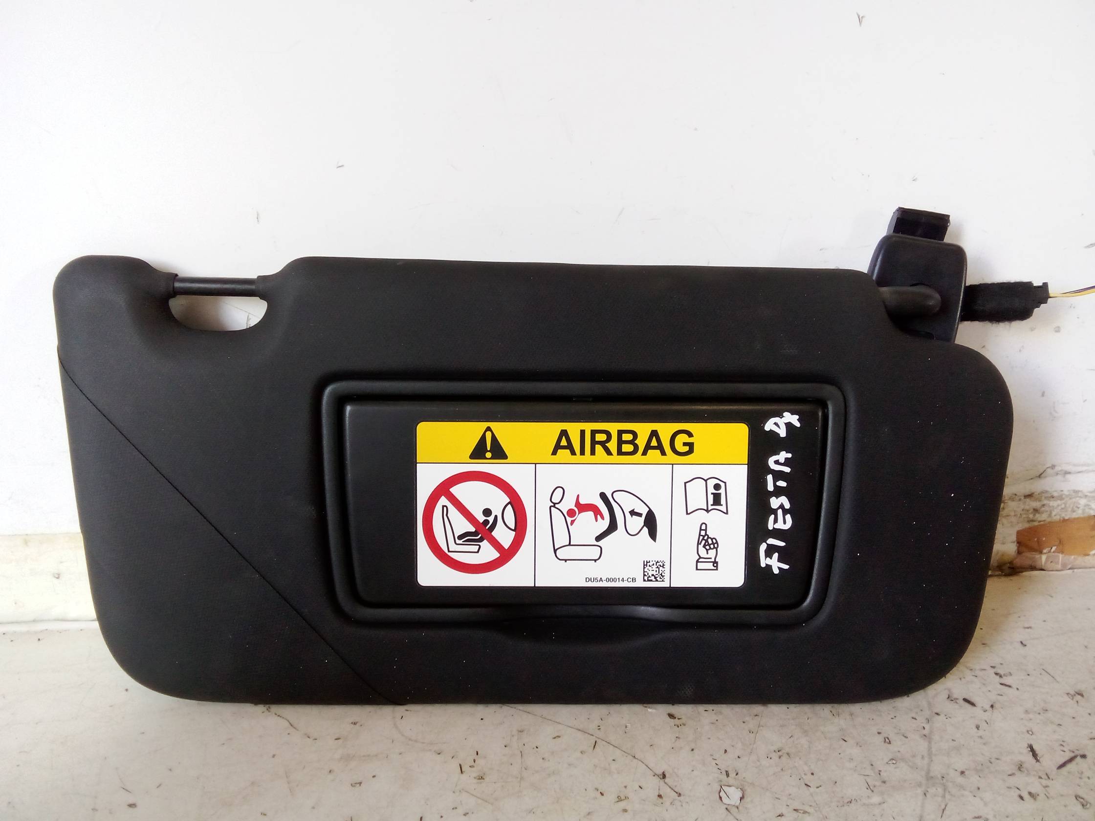 Aletta parasole parabrezza dx.