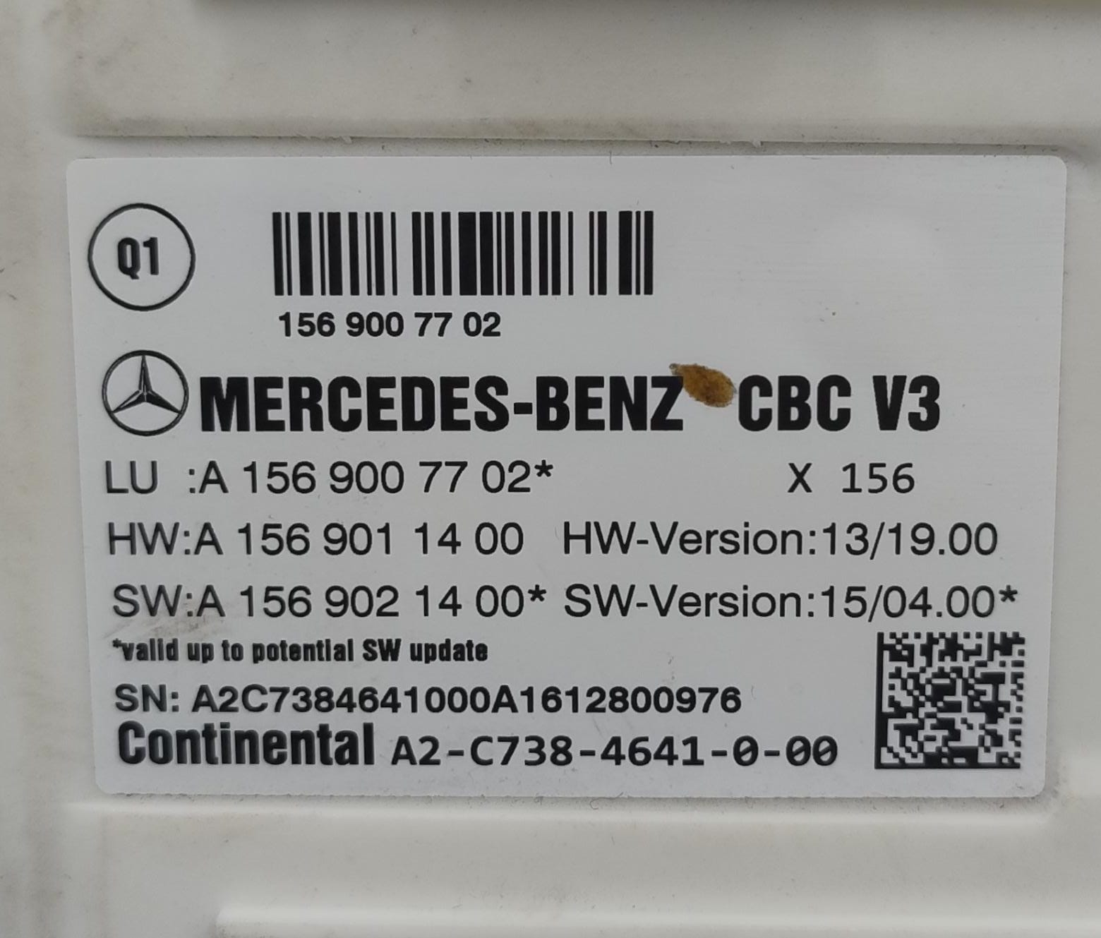 Centralina body computer