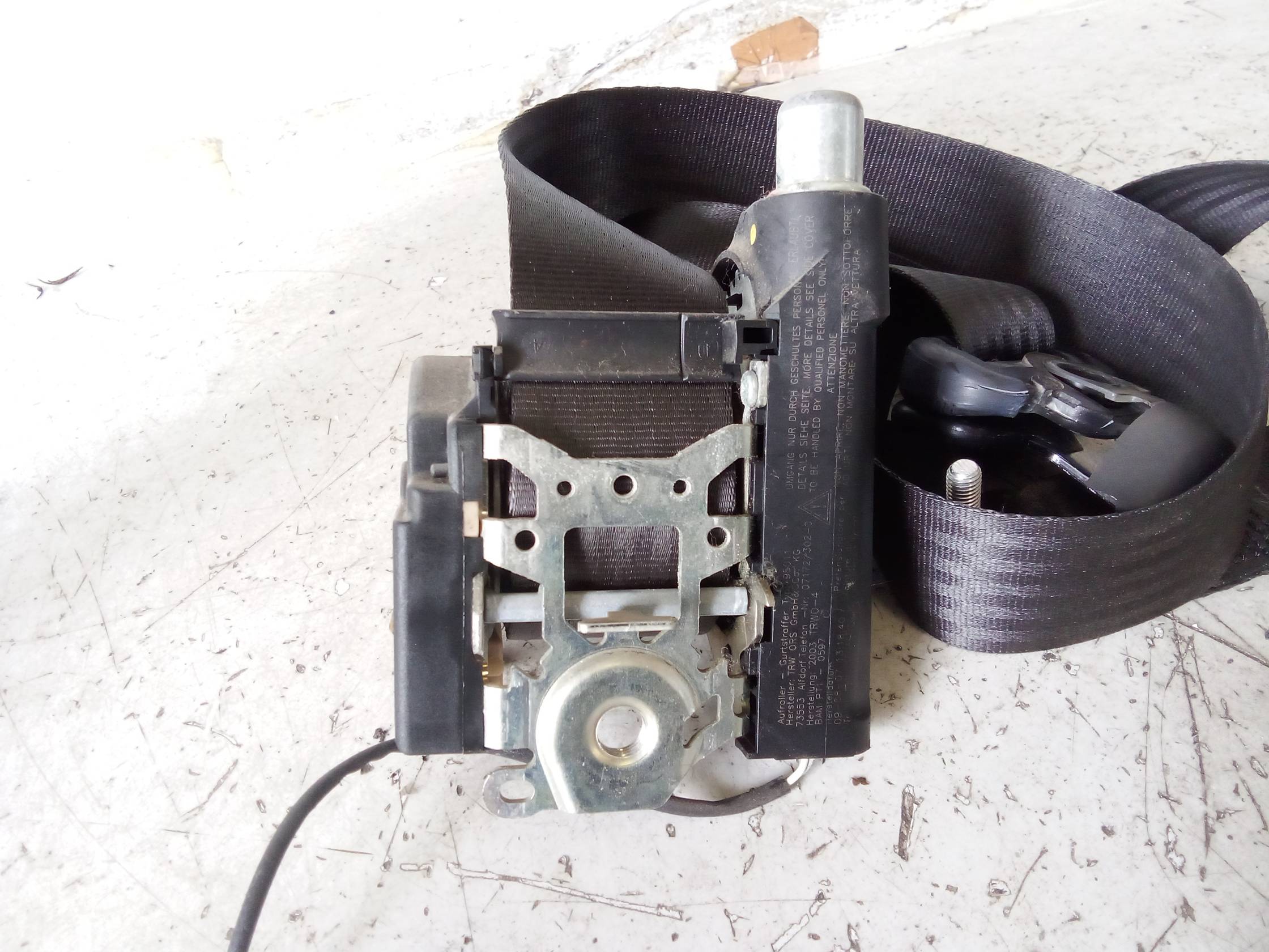 Cintura di sicurezza ant. dx.