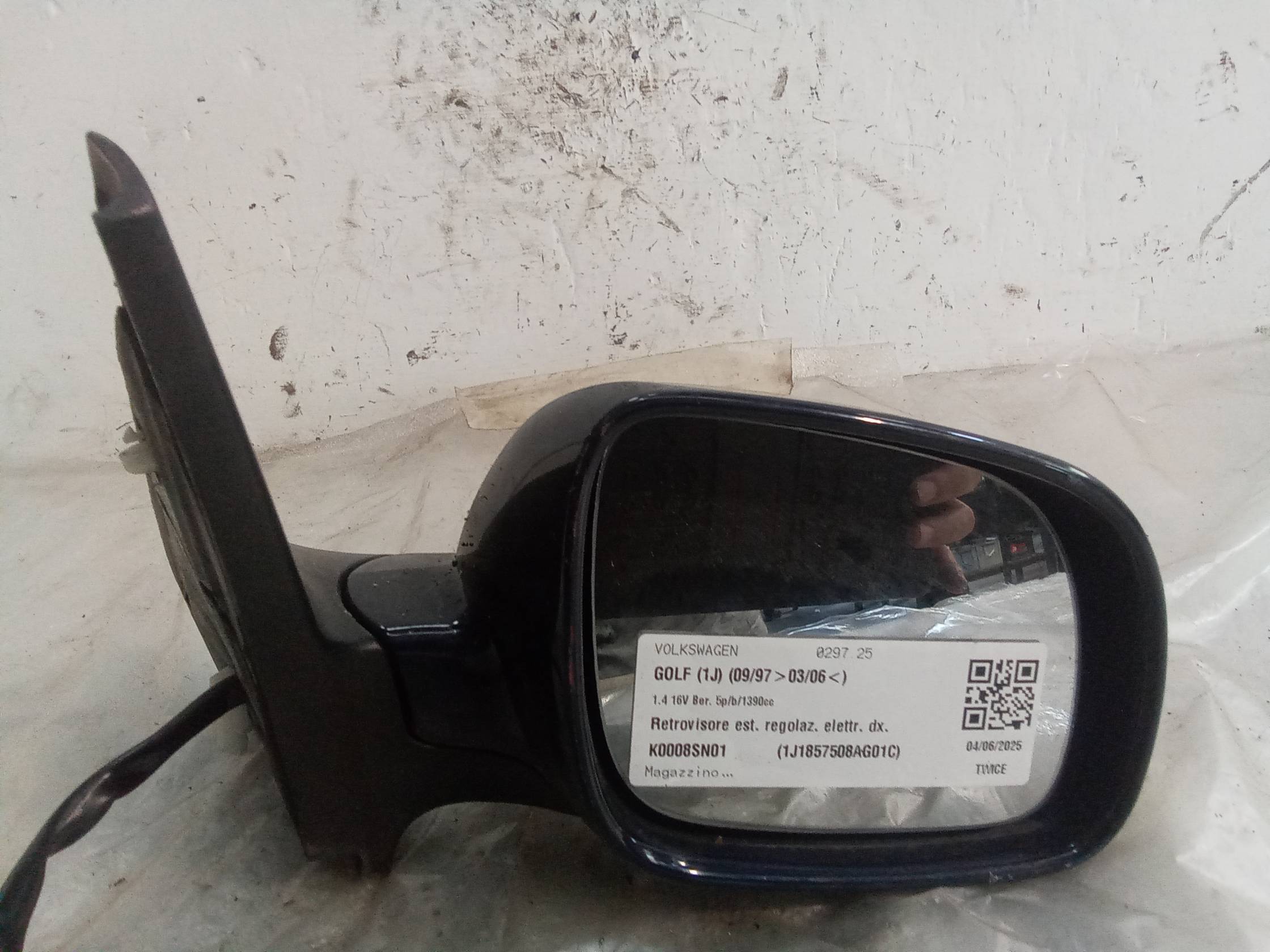 Retrovisore est. regolaz. elettr. dx.