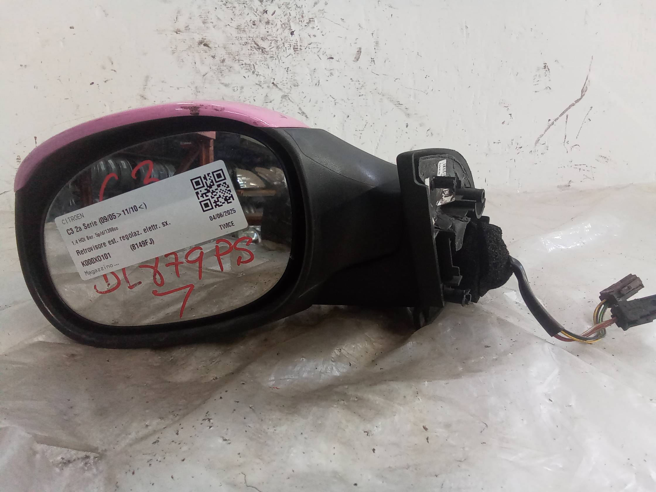 Retrovisore est. regolaz. elettr. sx.