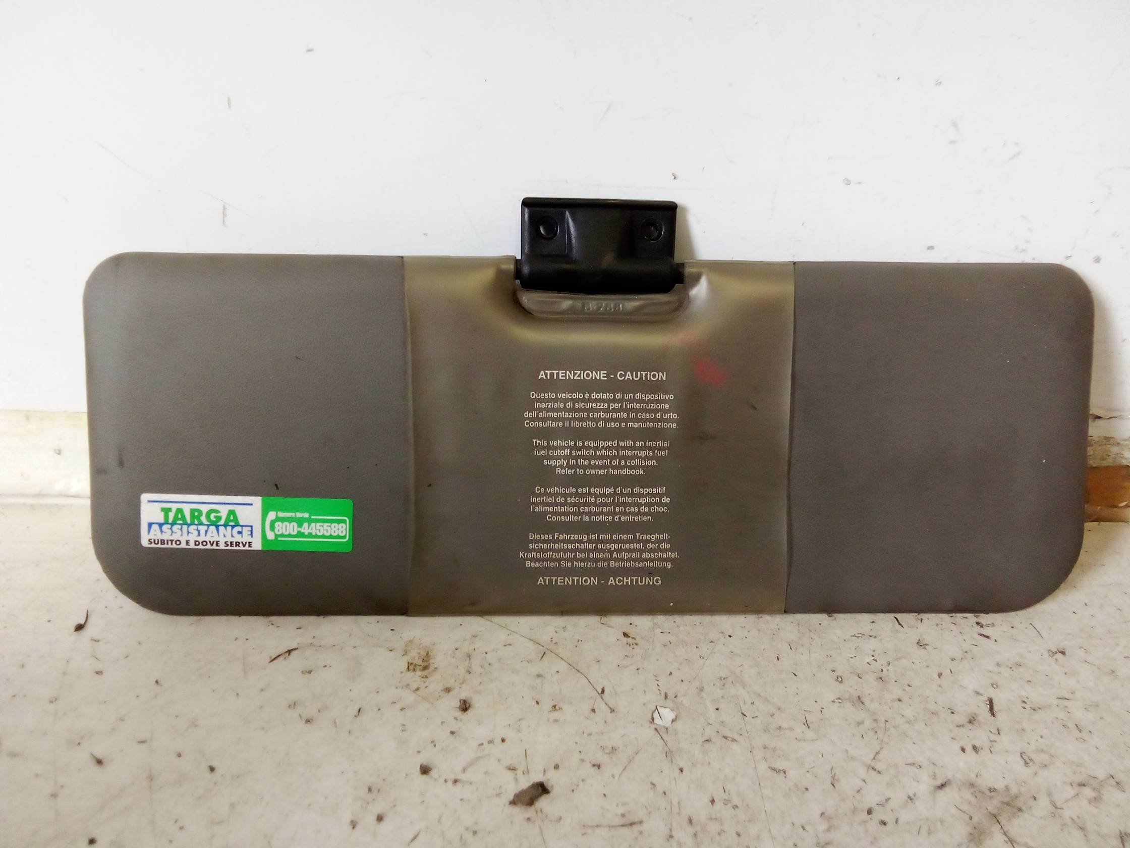 Aletta parasole parabrezza sx.