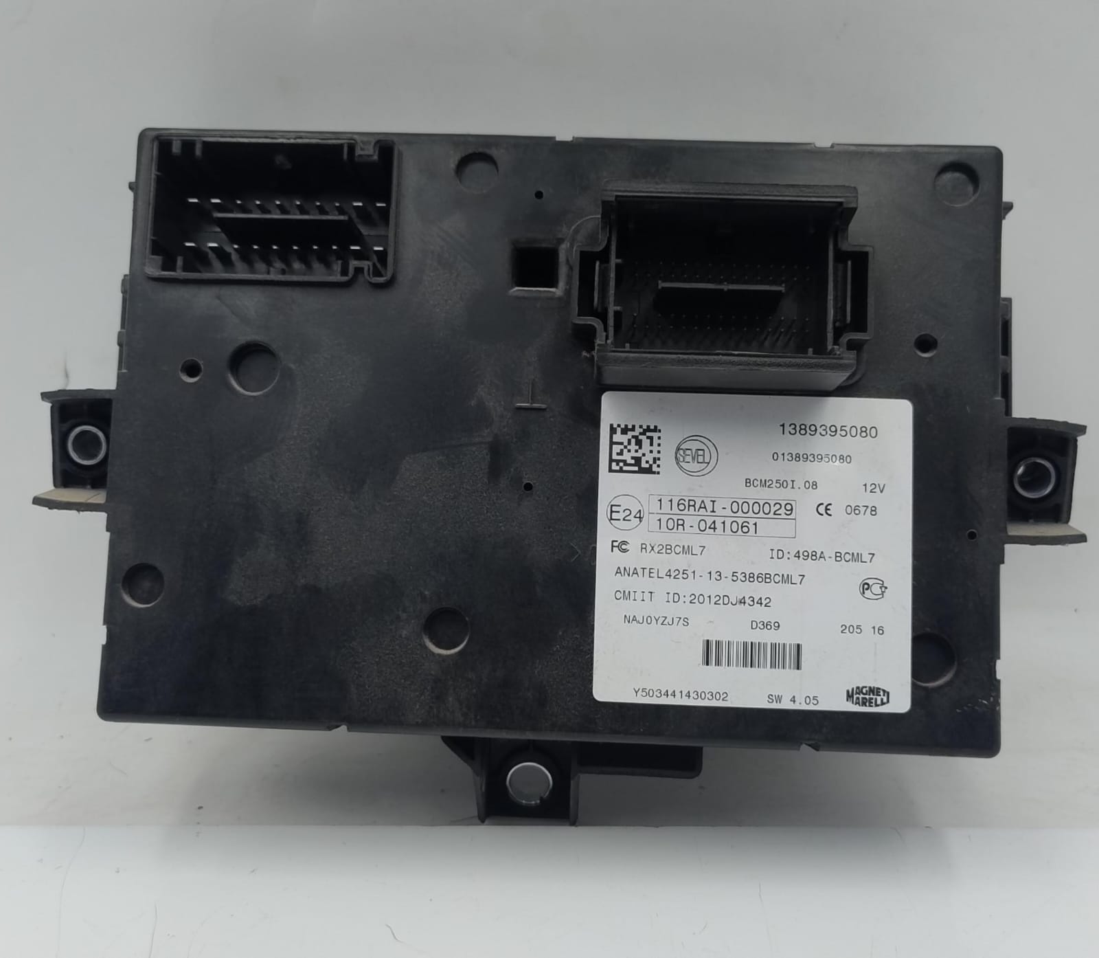 Centralina body computer