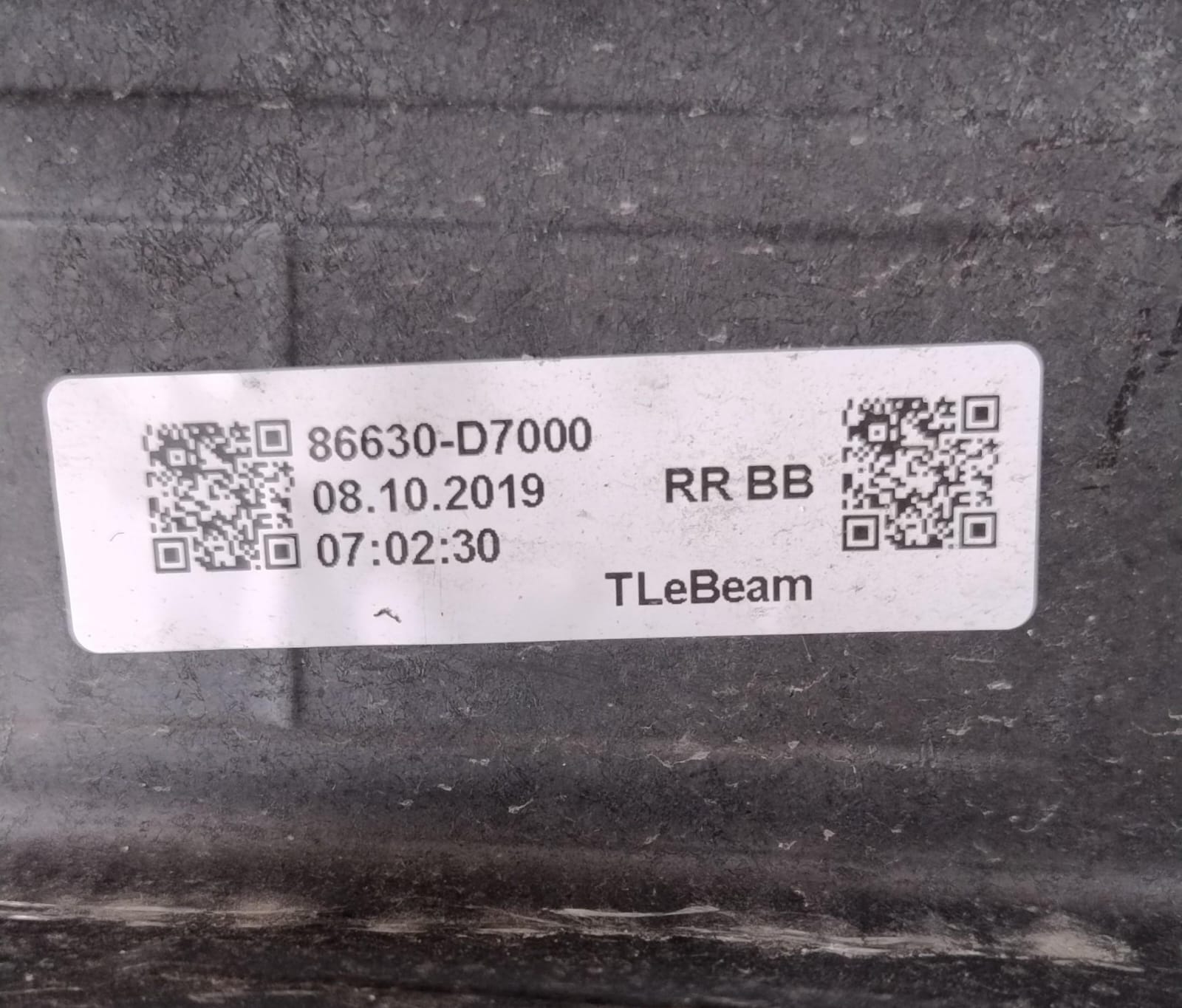 Traversa paraurti post.