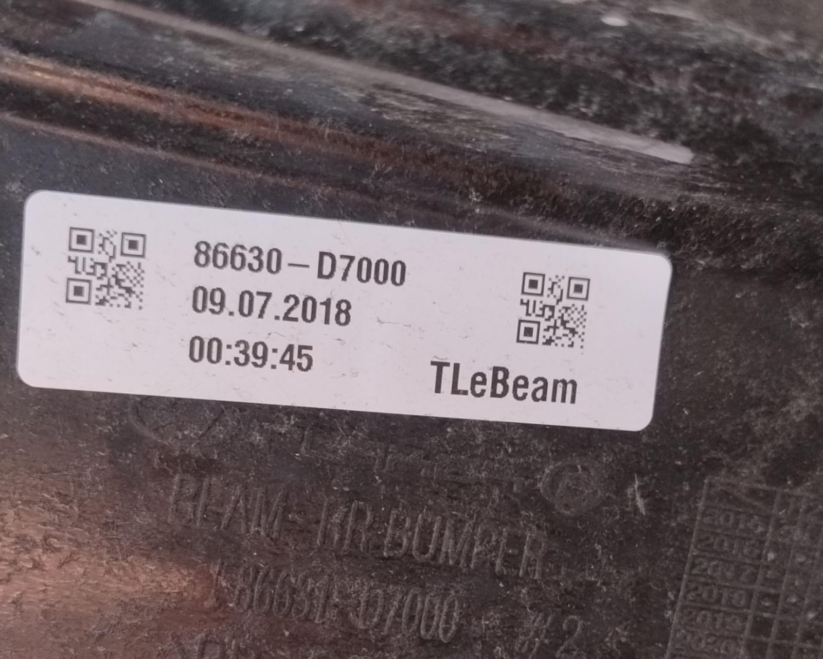 Traversa paraurti post.