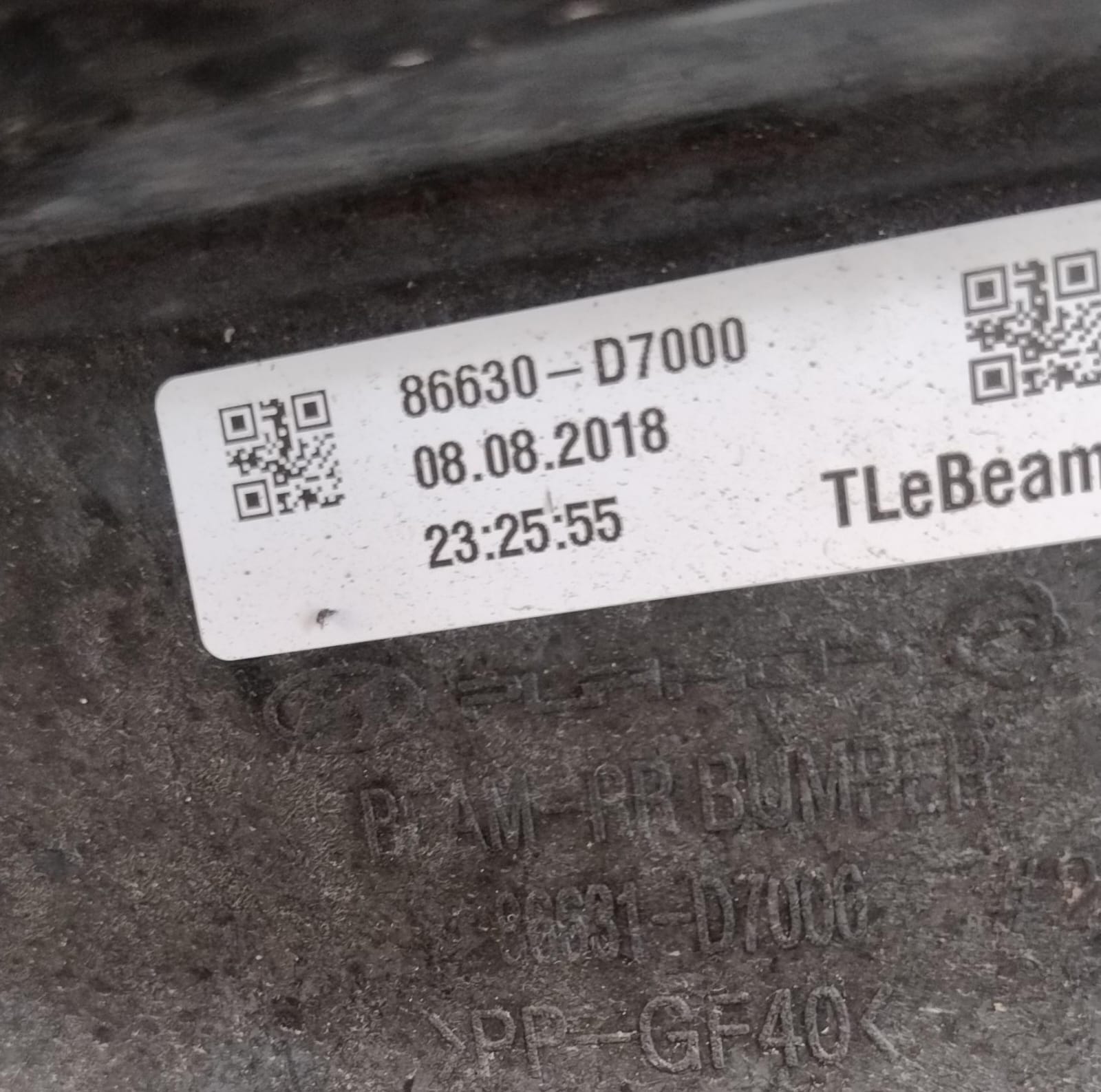 Traversa paraurti post.