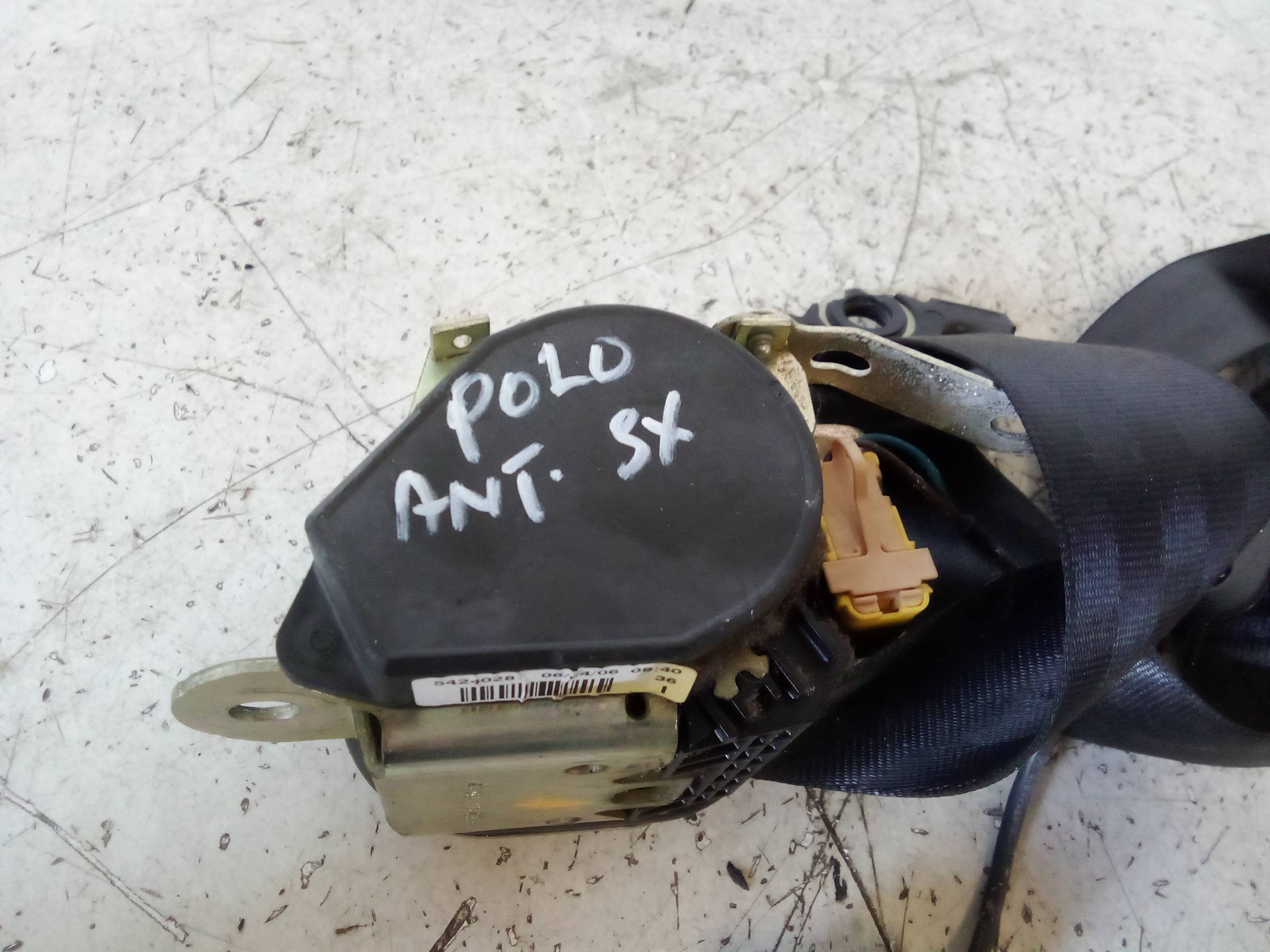 Cintura di sicurezza ant. sx.