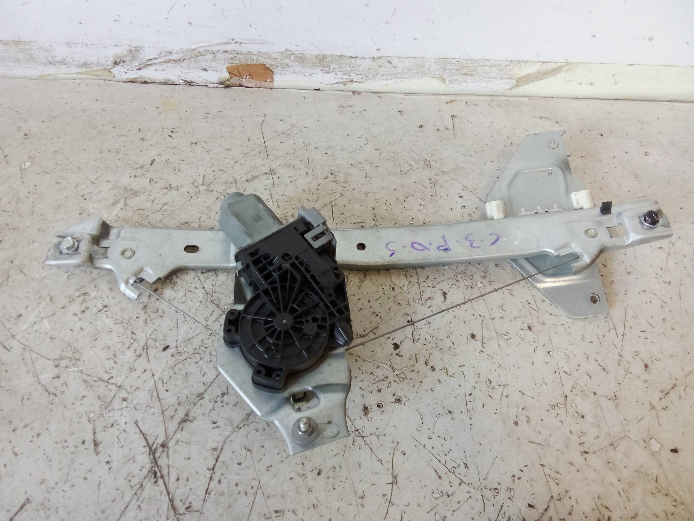 Alzacristallo elettr. porta post. sx.