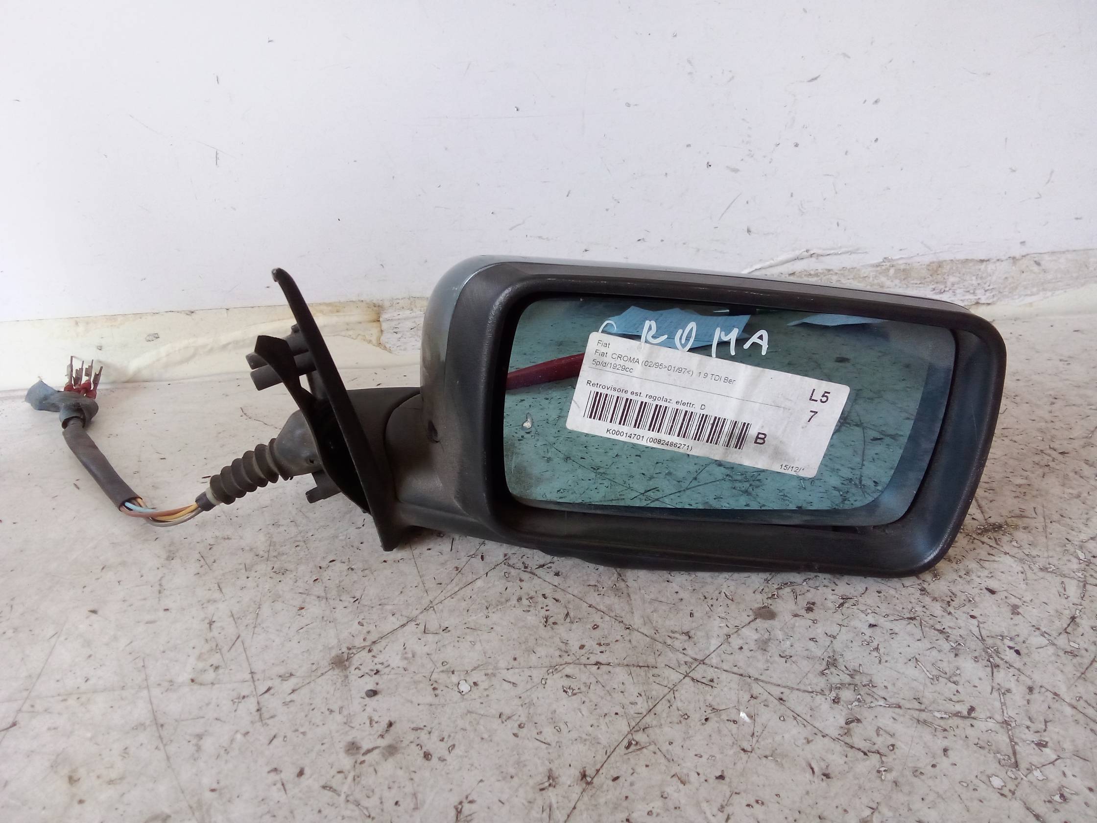 Retrovisore est. regolaz. elettr. dx.