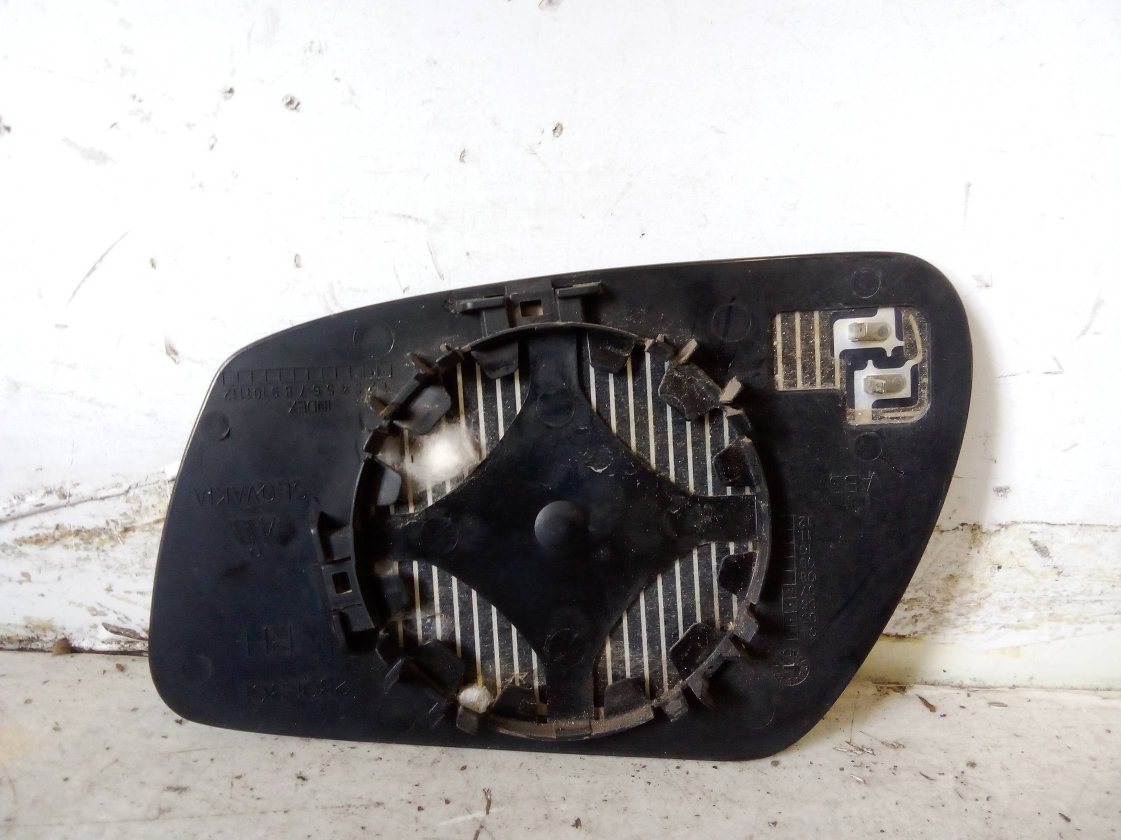 Cristallo retrovisore est. dx.