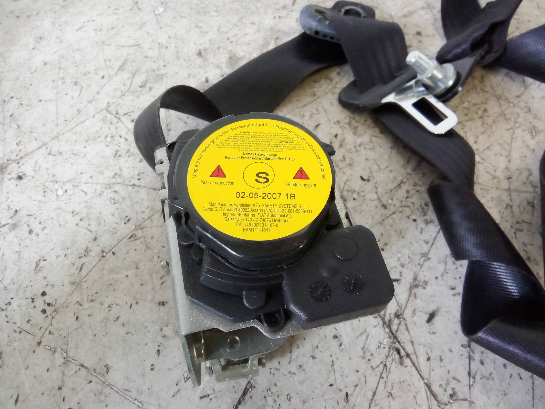 Cintura di sicurezza ant. sx.