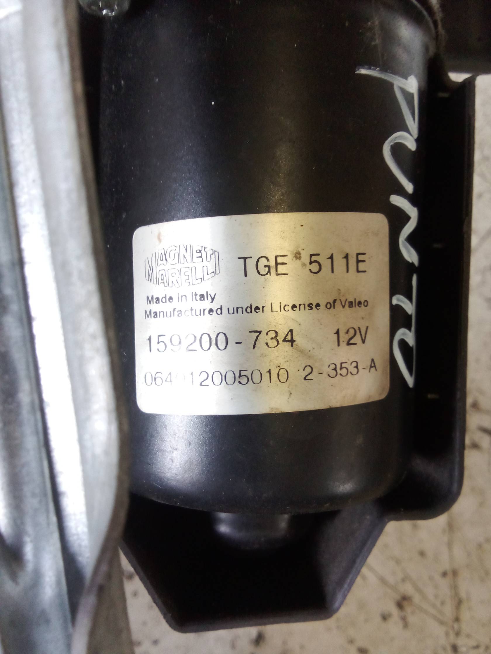 Meccanismo tergiparabrezza