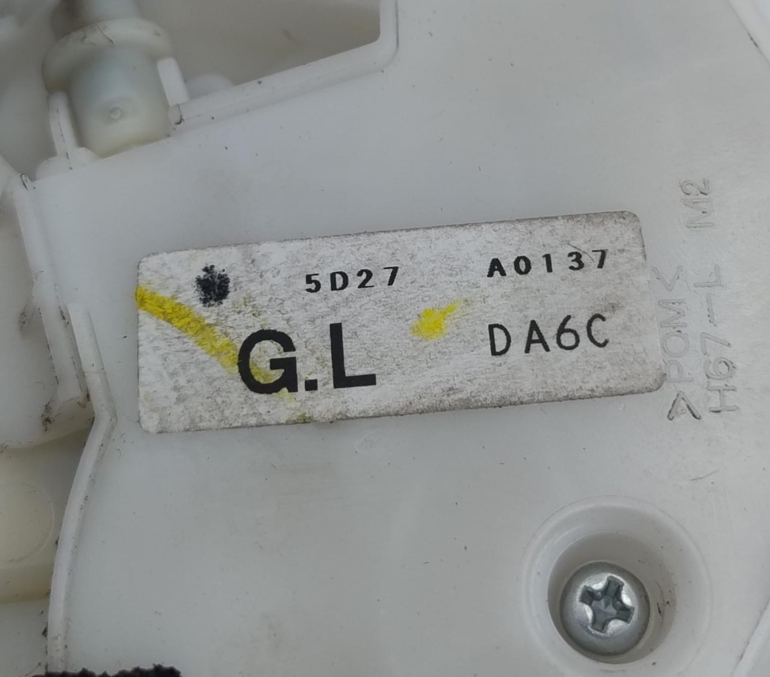 Serratura porta ant. sx.