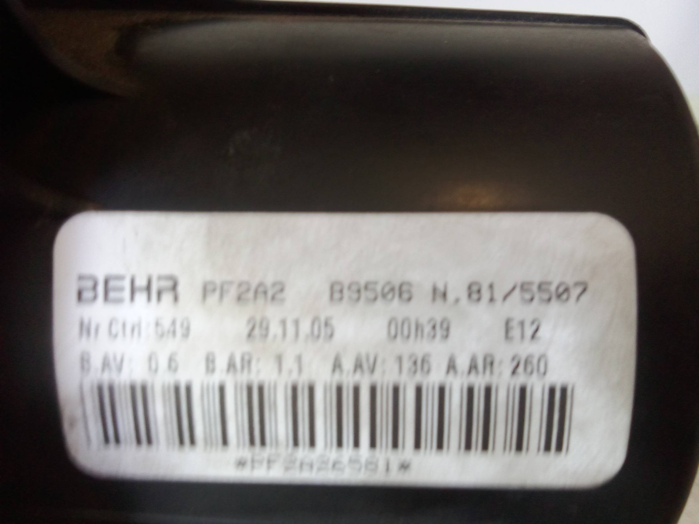 Motorino ventilazione abitacolo