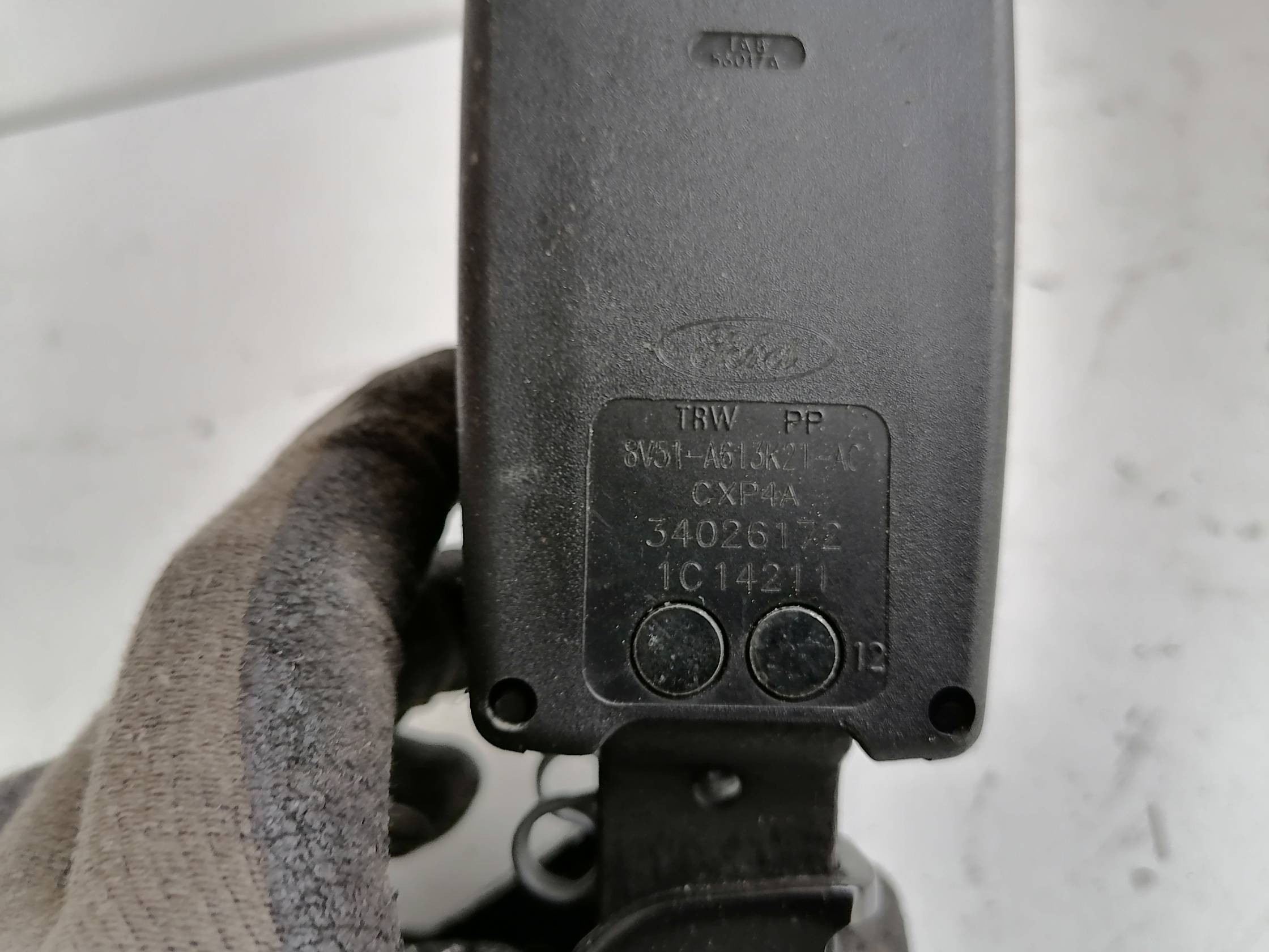 Aggancio cintura di sicurezza post.