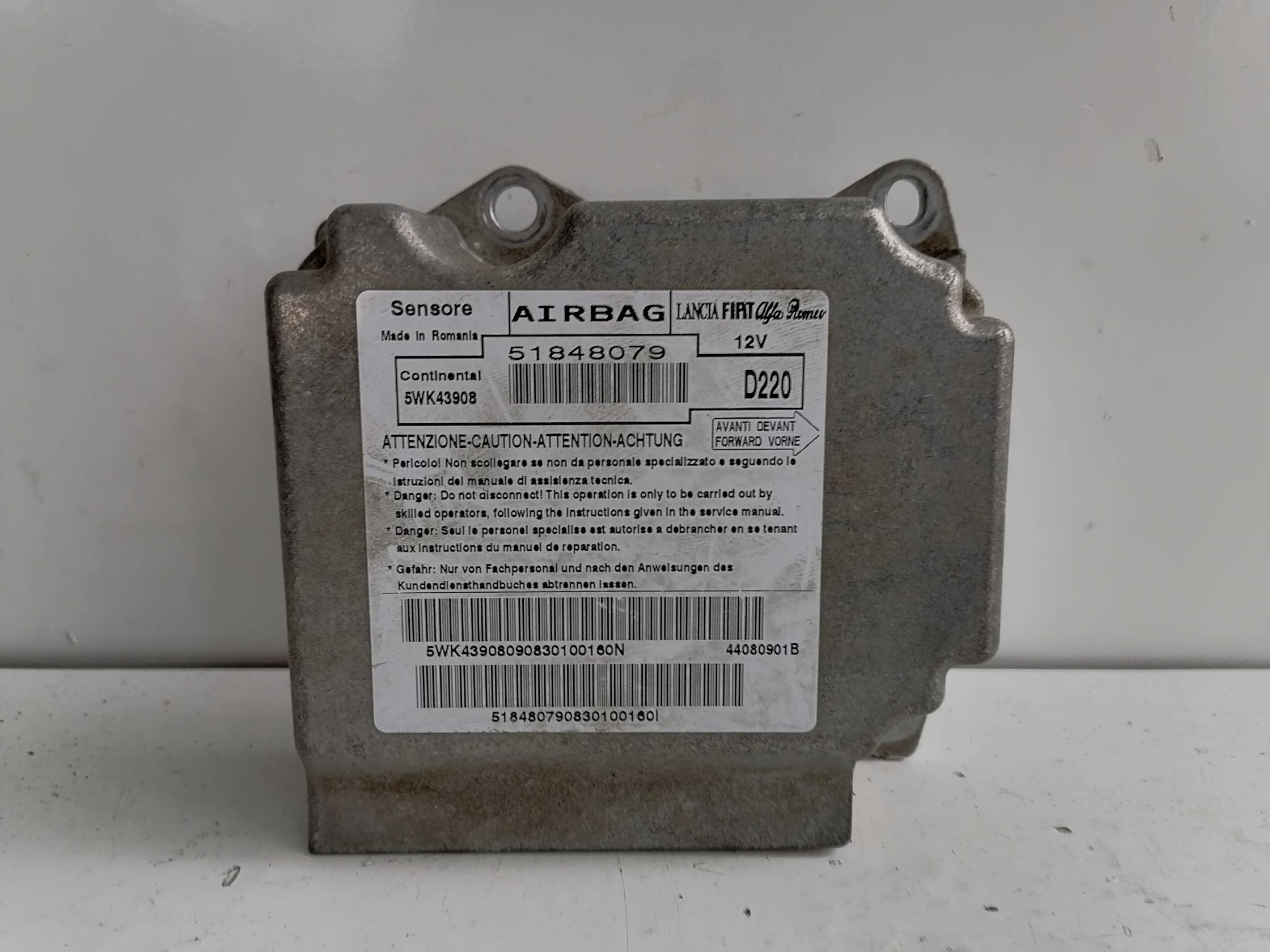 Centralina comando airbag