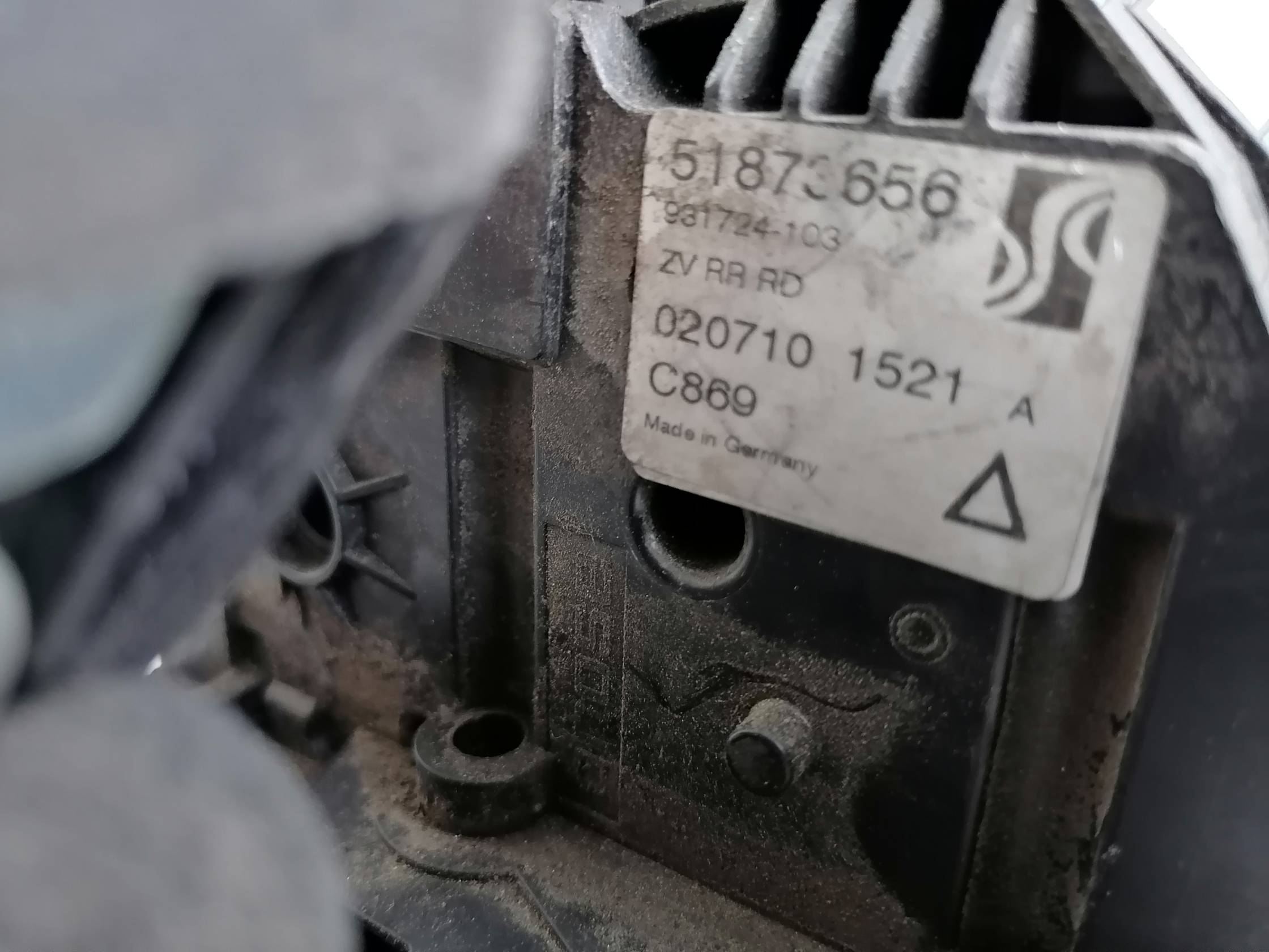 Serratura porta post. dx.